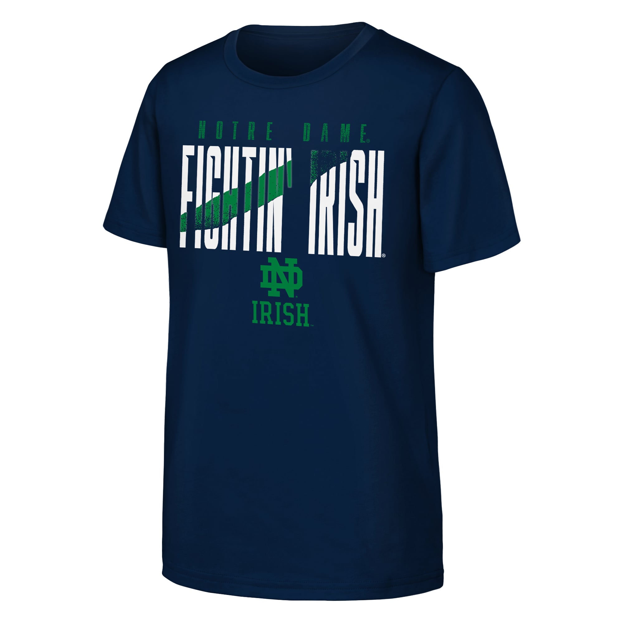 Youth Outerstuff Navy Notre Dame Fighting Irish Cut Through T-Shirt