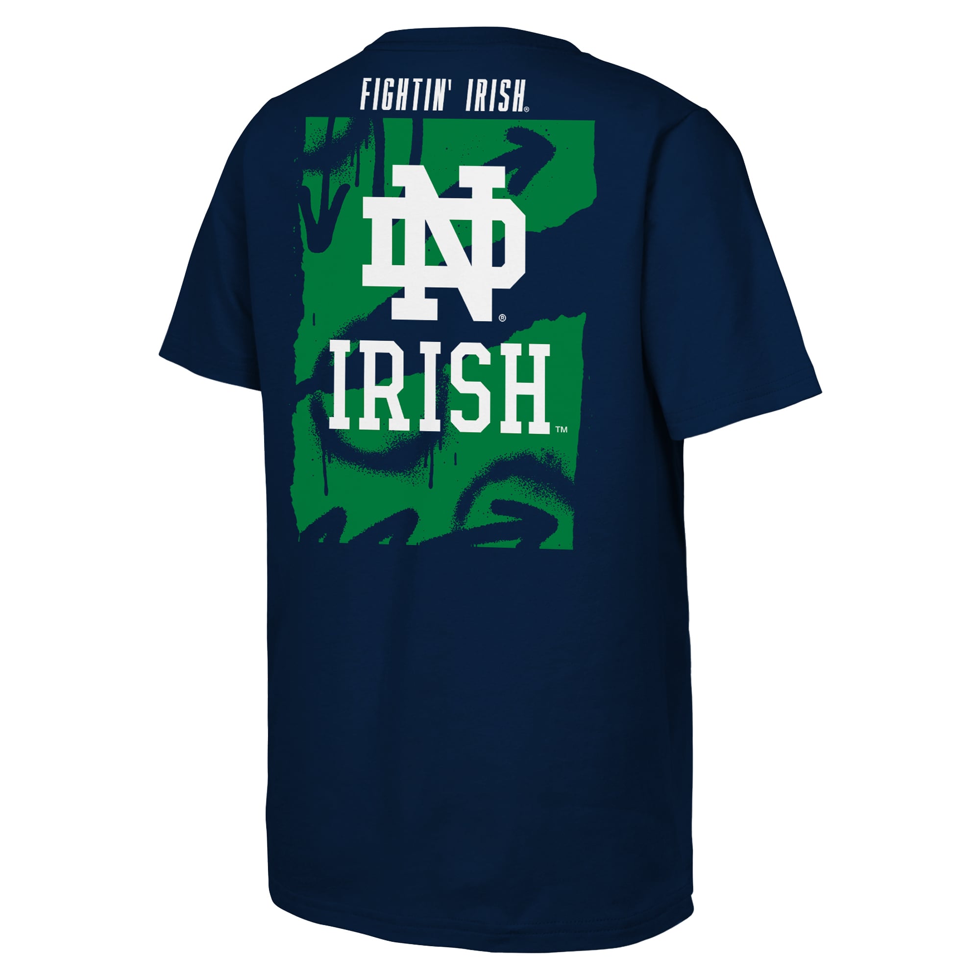 Youth Outerstuff Navy Notre Dame Fighting Irish Cut Through T-Shirt