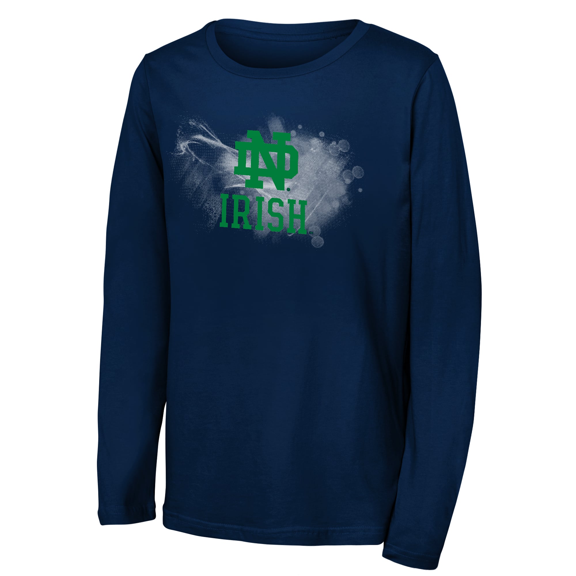 T-shirt à manches longues Youth Outerstuff Navy Notre Dame Fighting Irish Full Steam
