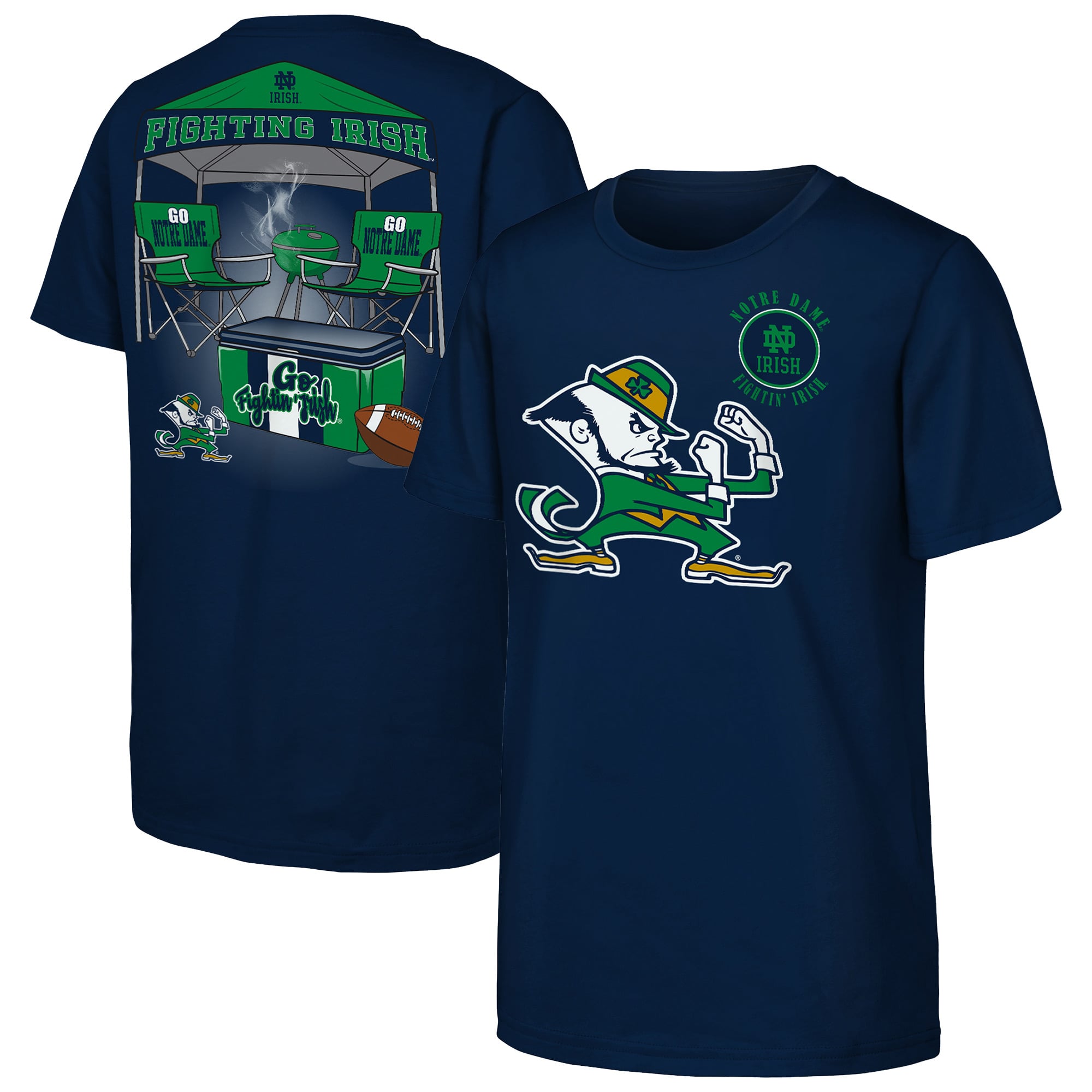 Youth Outerstuff Navy Notre Dame Fighting Irish Tailgater Hometown T-Shirt