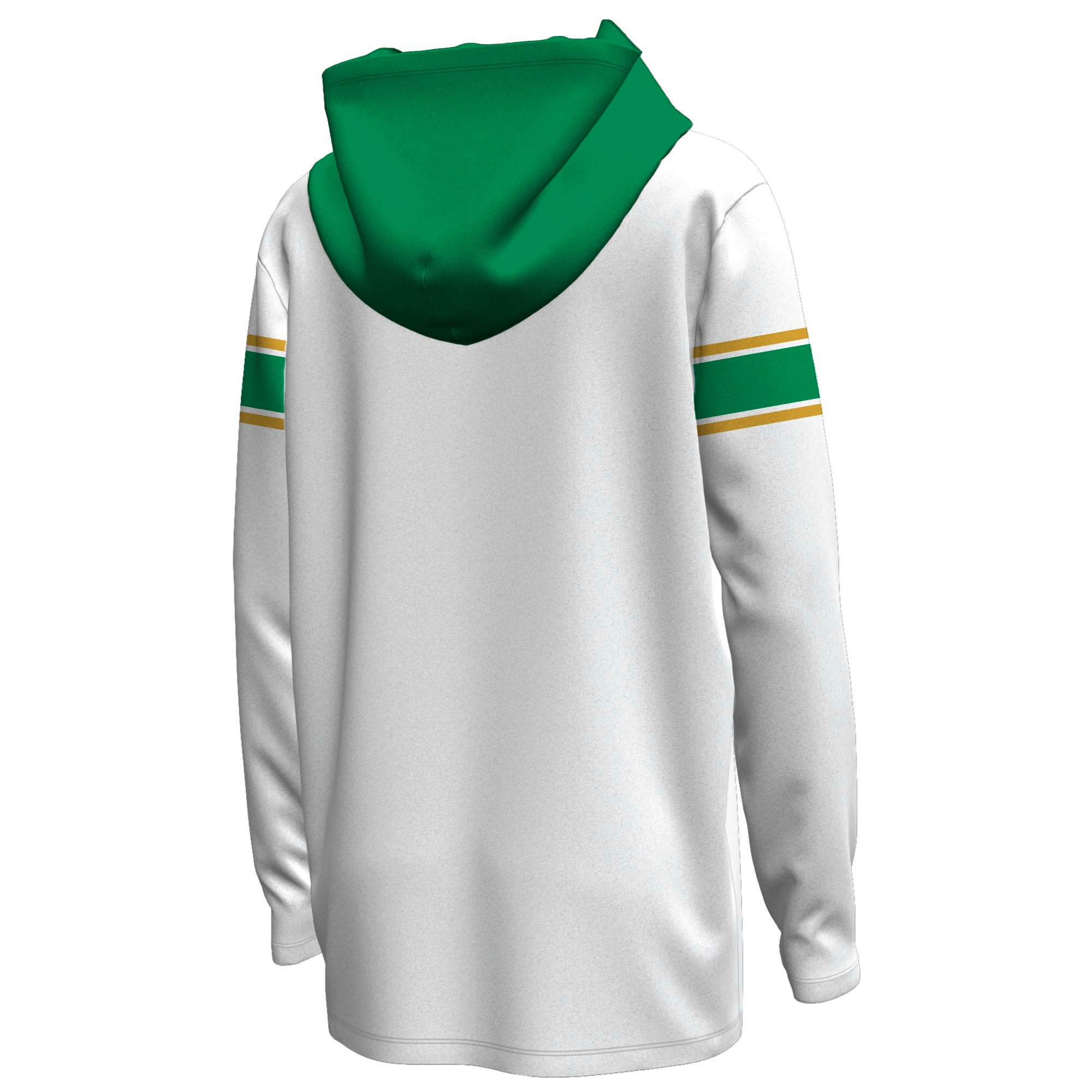 Sweat à capuche Under Armour vert Kelly pour jeunes, Notre Dame Fighting Irish, Irish Wear, ArmourFuse