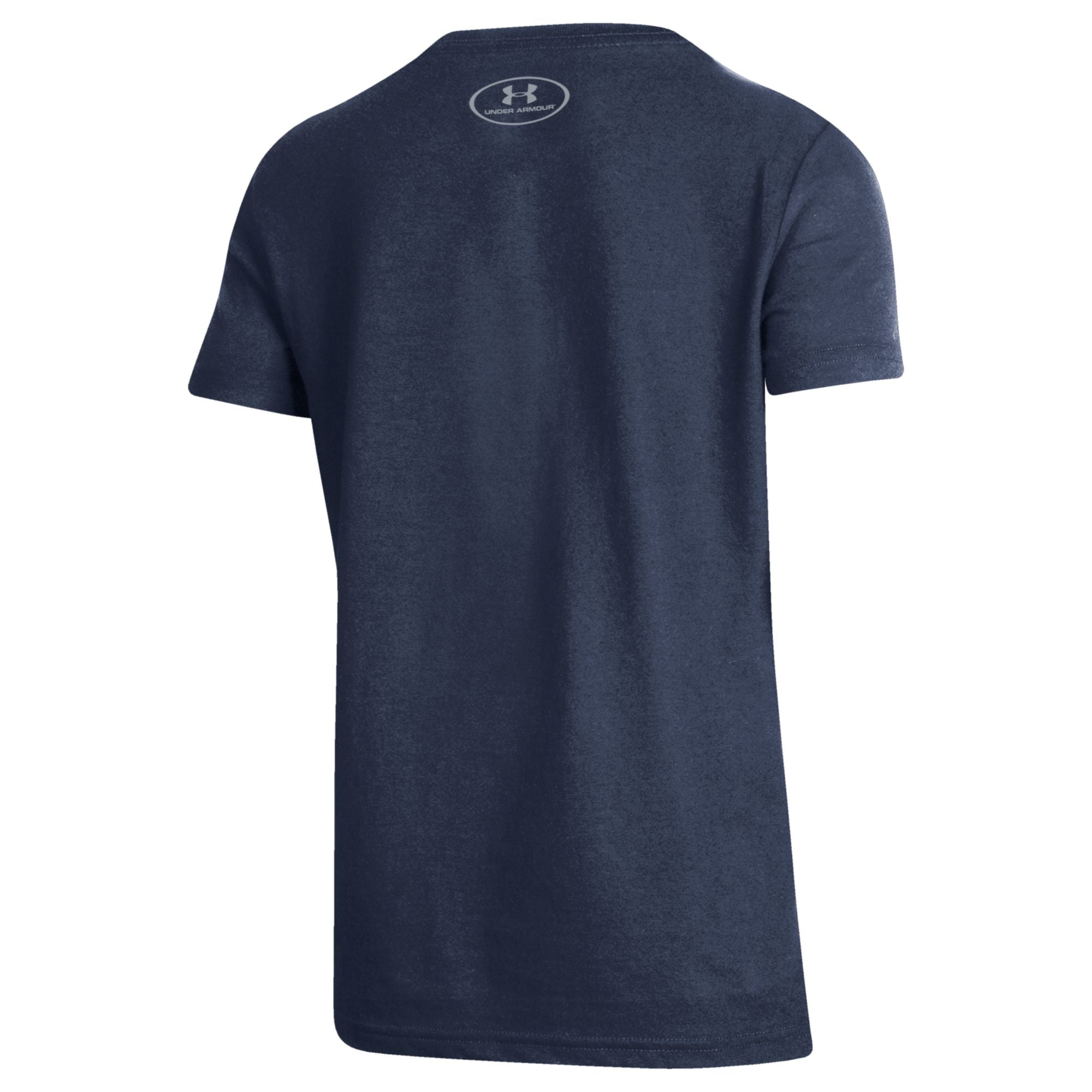 Youth Under Armour Navy Notre Dame Fighting Irish 2026 Shamrock Series Lambeau Football Performance T-Shirt