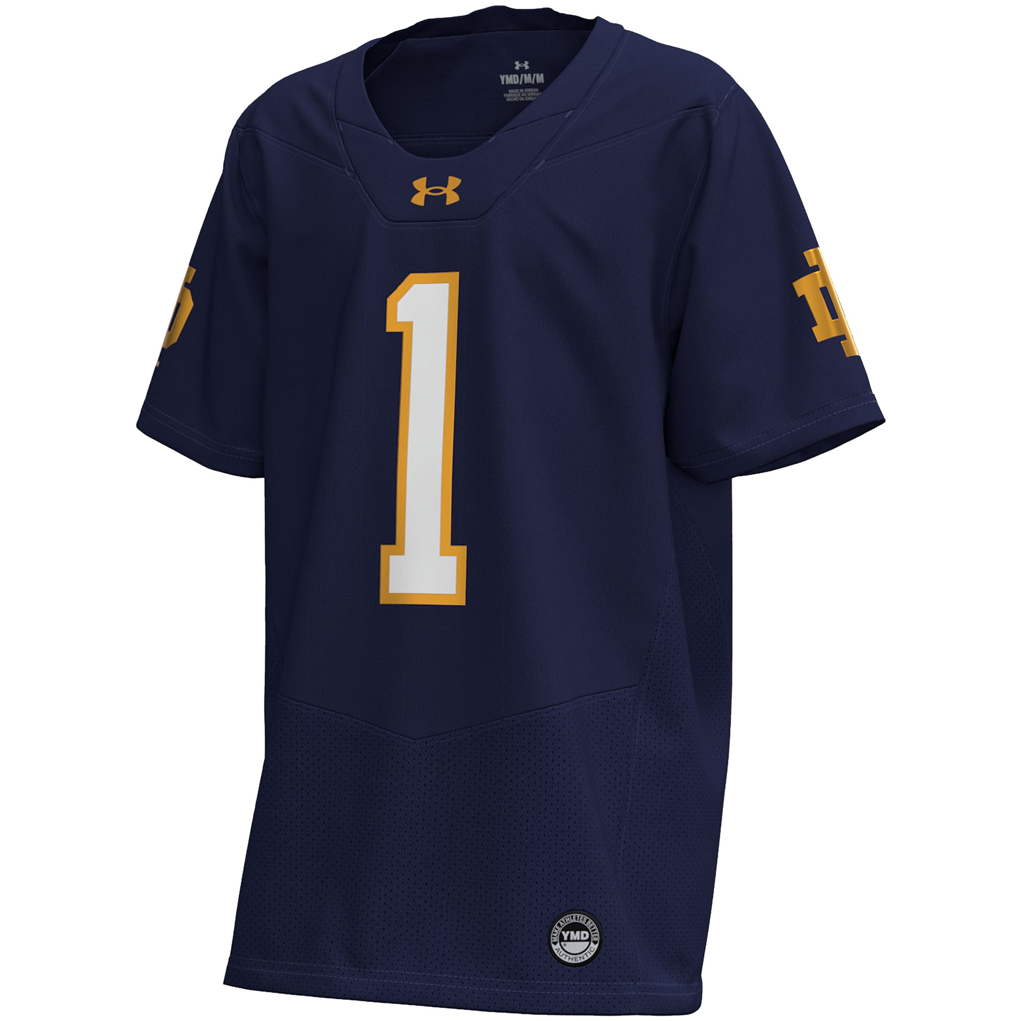 Youth Under Armour  Navy Notre Dame Fighting Irish Replica Football Jersey