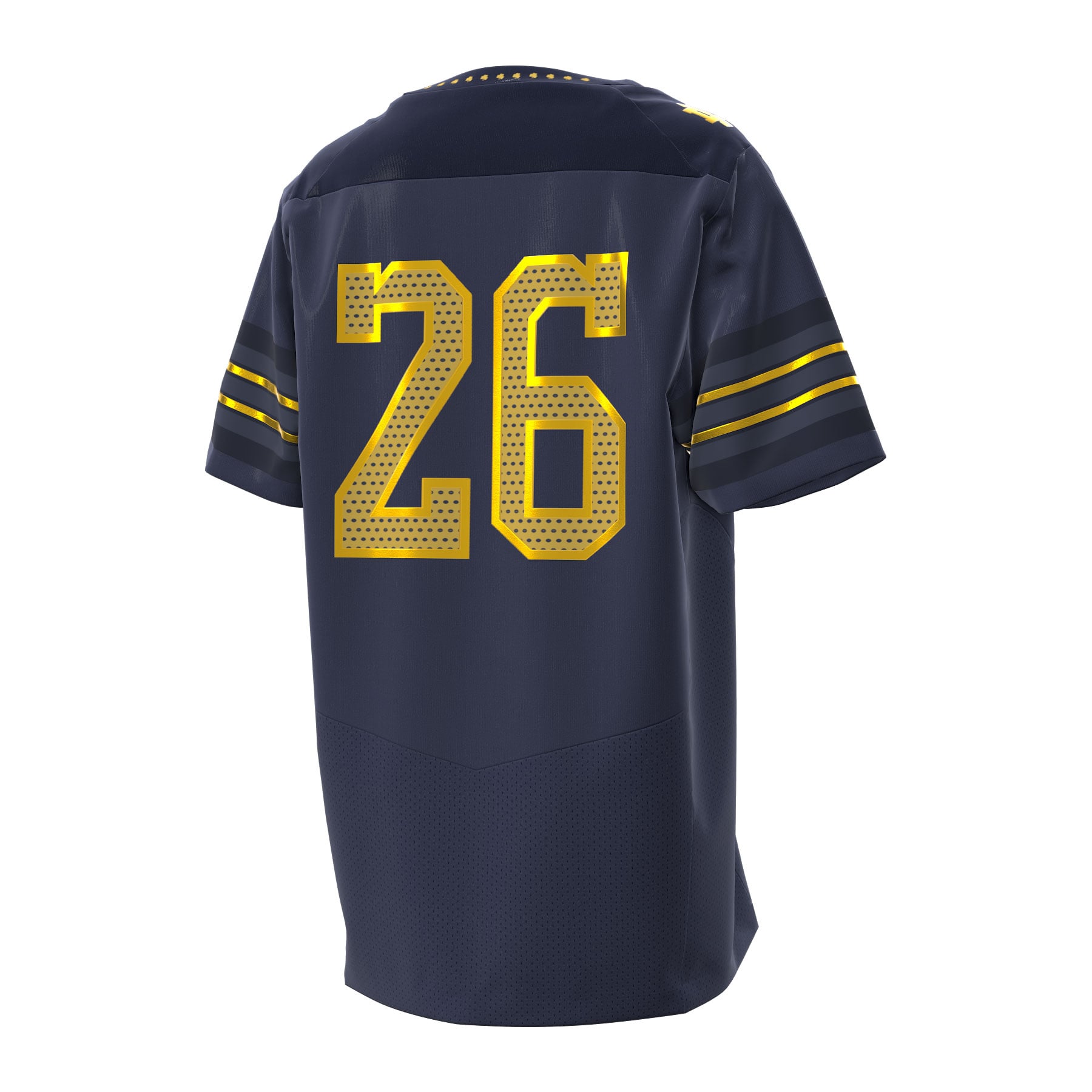 Youth Under Armour #26 Navy Notre Dame Fighting Irish 2026 Shamrock Series Replica Football Jersey