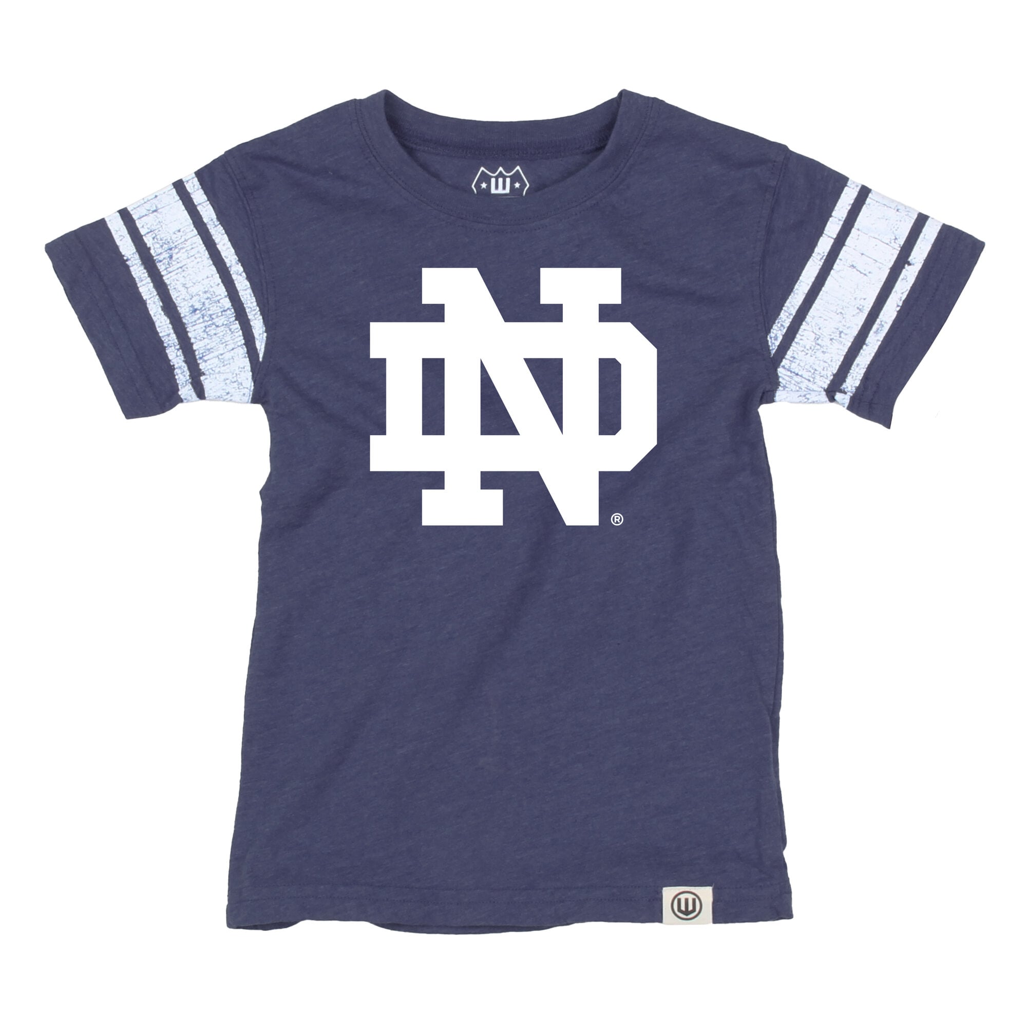 Youth Wes & Willy Navy Notre Dame Fighting Irish Football Jersey T-Shirt
