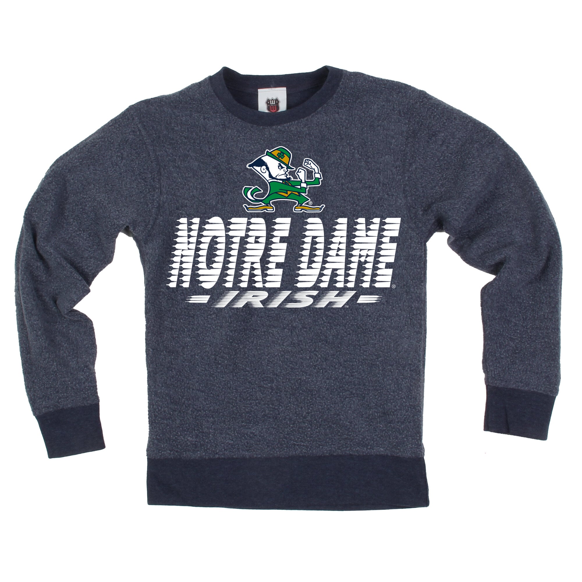 Youth Wes & Willy  Navy Notre Dame Fighting Irish Reversible Sweatshirt