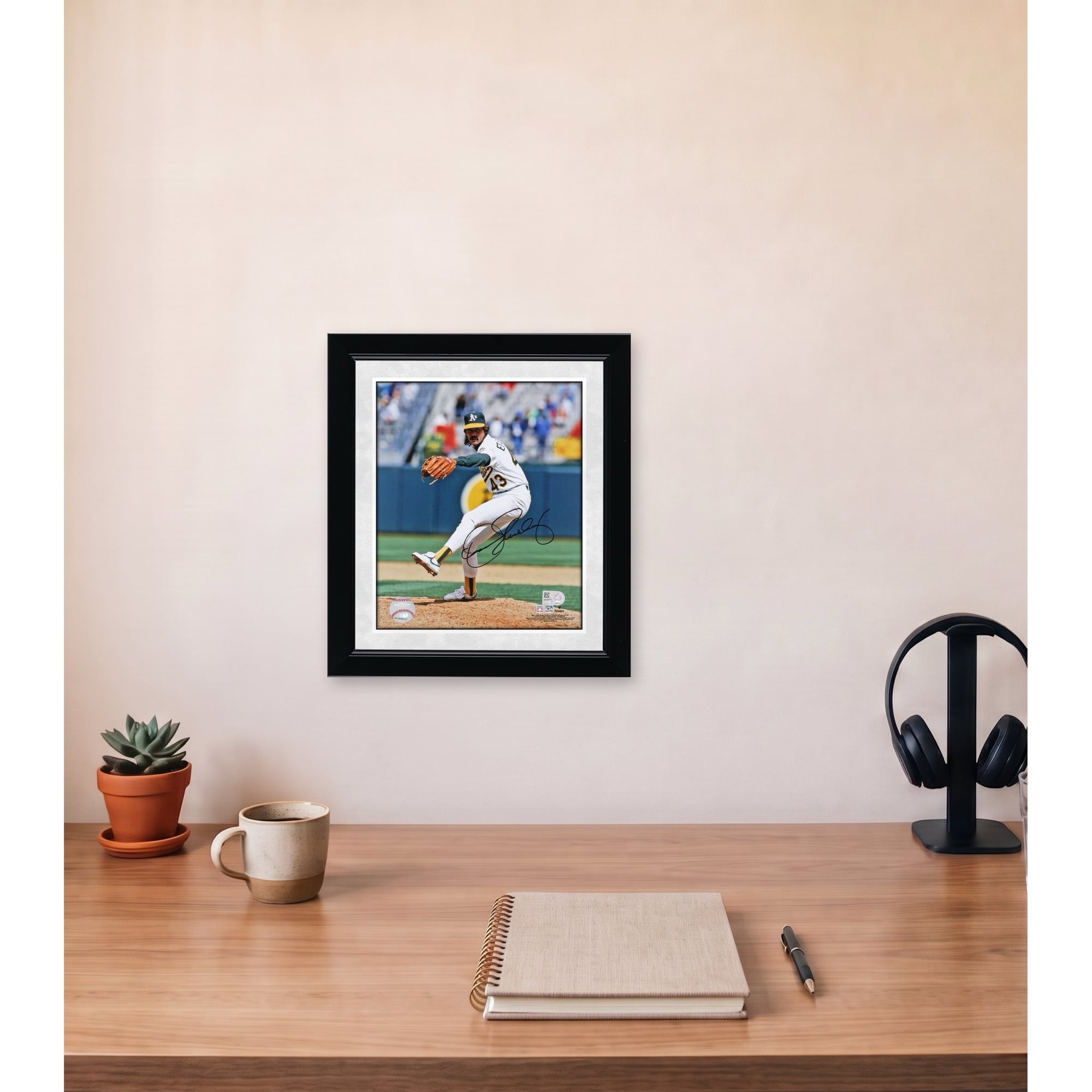 Dennis Eckersley Oakland Athletics Autographed 8" x 10" Pitching Photograph