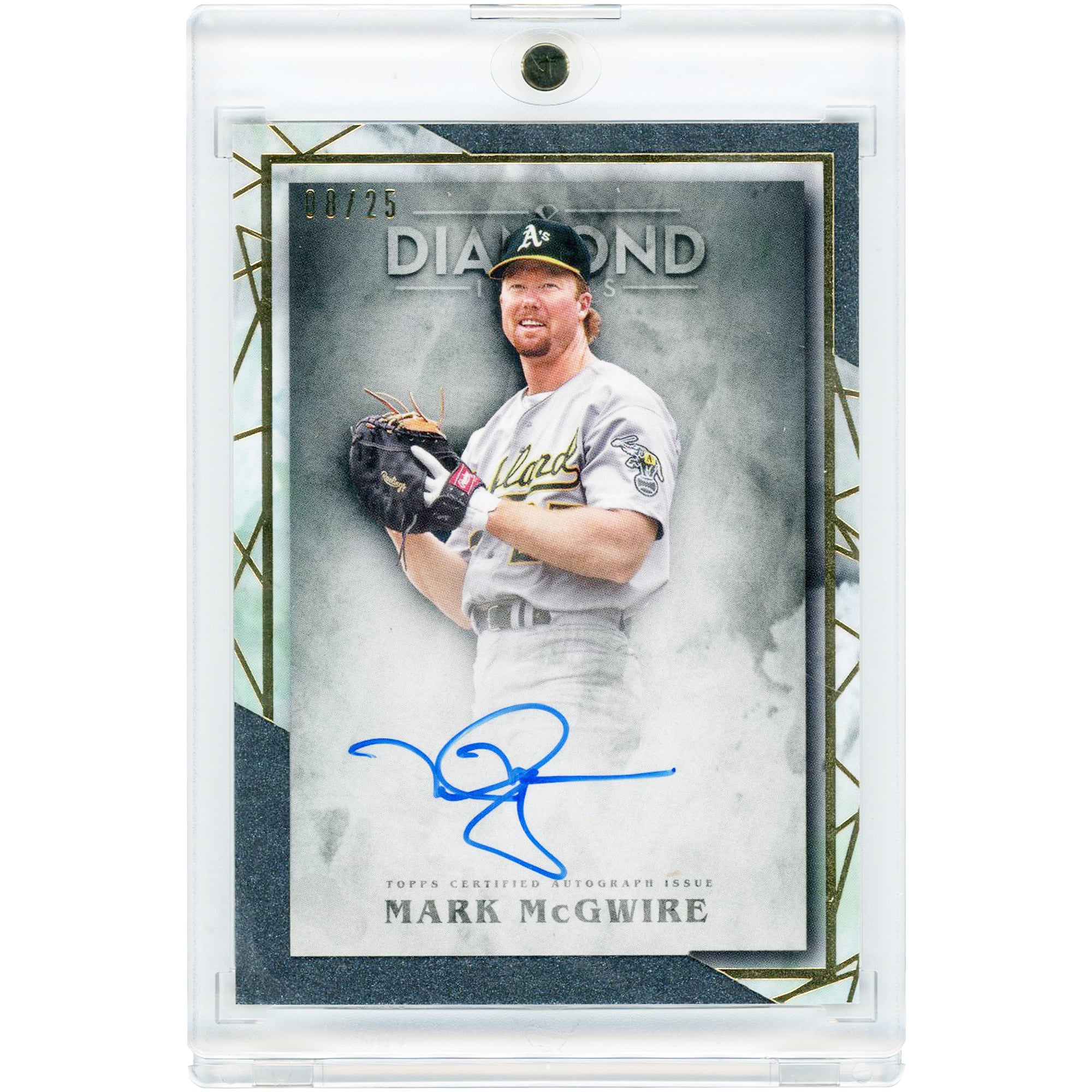 Mark McGwire Oakland Athletics Autographed 2022 Topps Diamond Icons #AC-MMC #8/25 Card