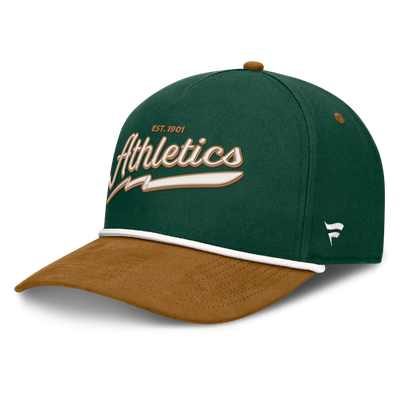 Oakland Athletics Fanatics Heritage Concourse A-Frame Adjustable Hat - Green