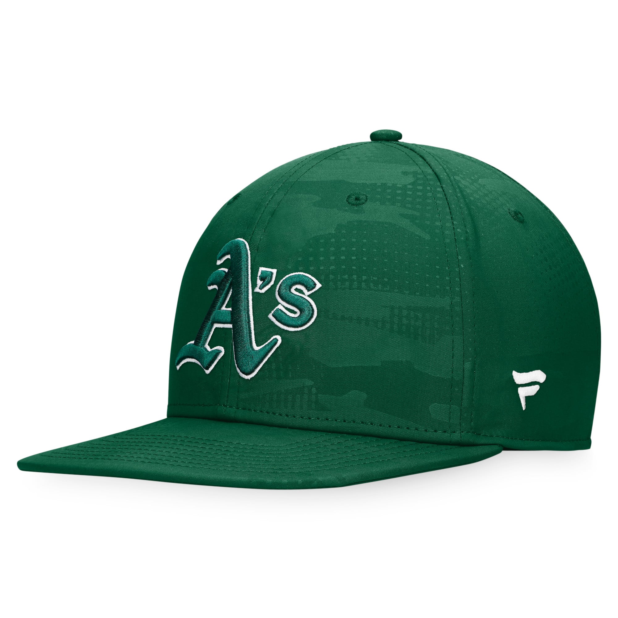 Casquette snapback Fanatics Green Oakland Athletics Iconic Tonal Camo pour homme