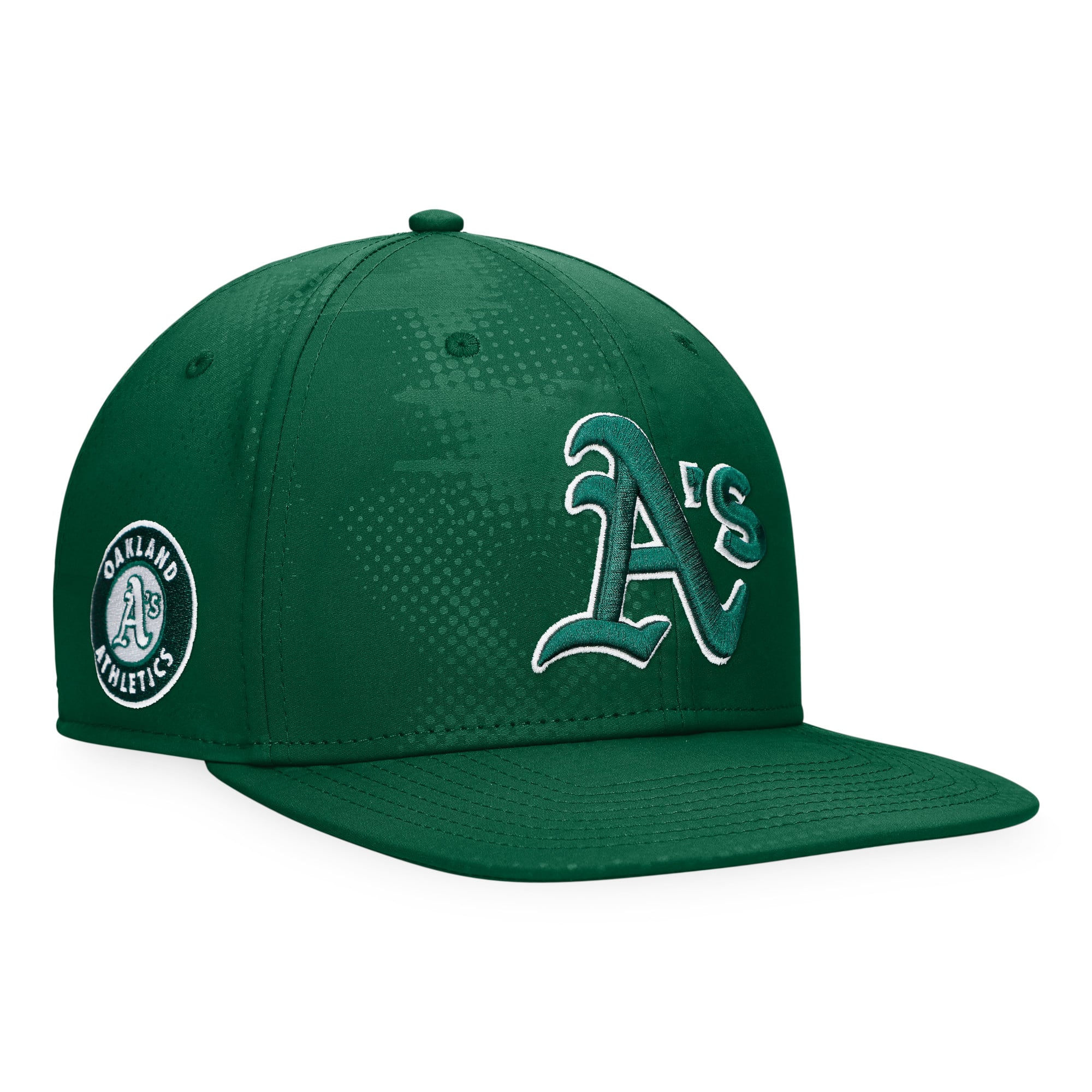 Casquette snapback Fanatics Green Oakland Athletics Iconic Tonal Camo pour homme