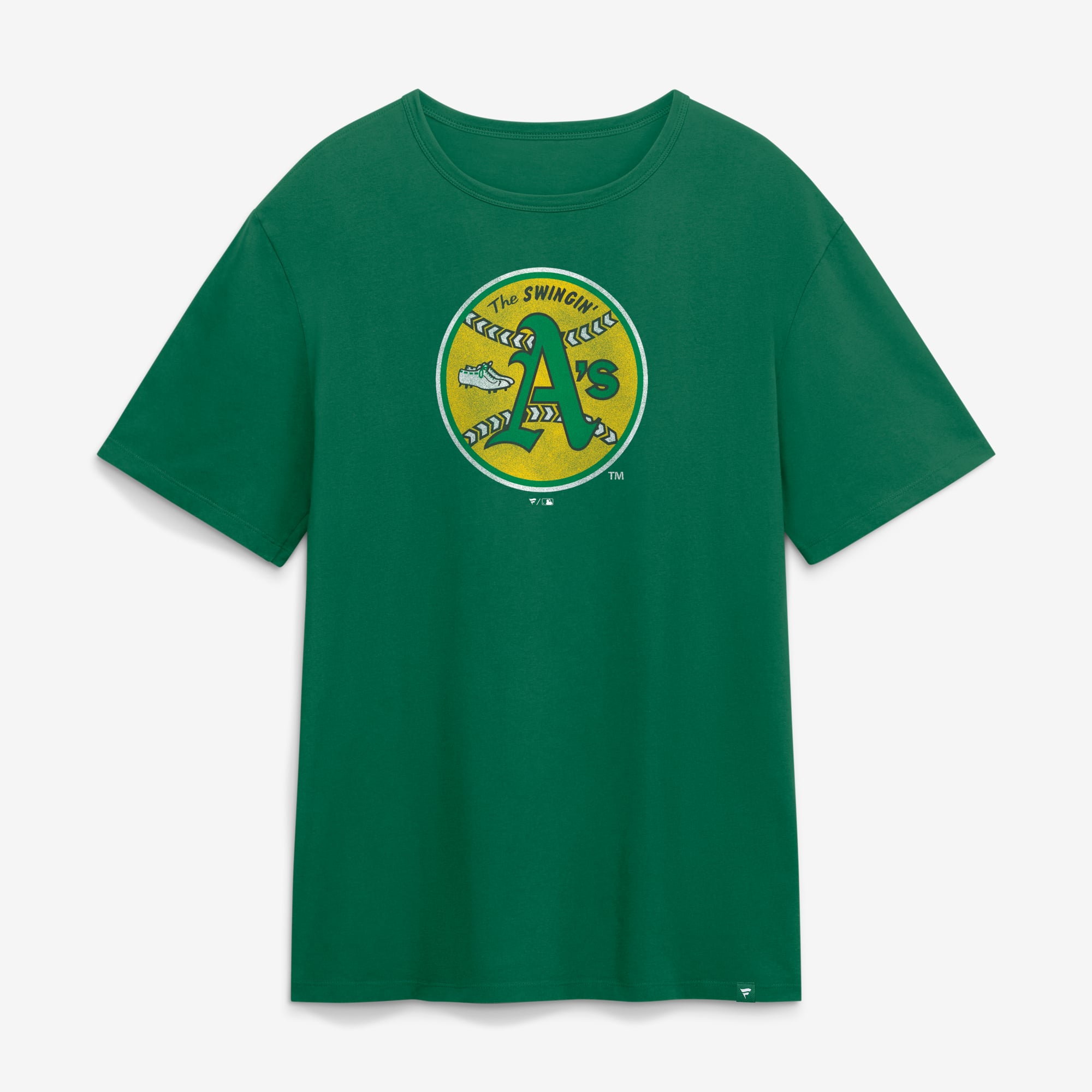 Men's Fanatics Kelly Green Oakland Athletics Vintage Logo Legacy T-Shirt
