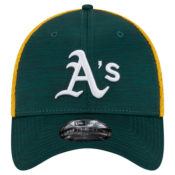 New Era Oakland Athletic\'s Fitted Hat Cap Green White 39Thirty Medium Unisex New s-l400.jpg main image 2