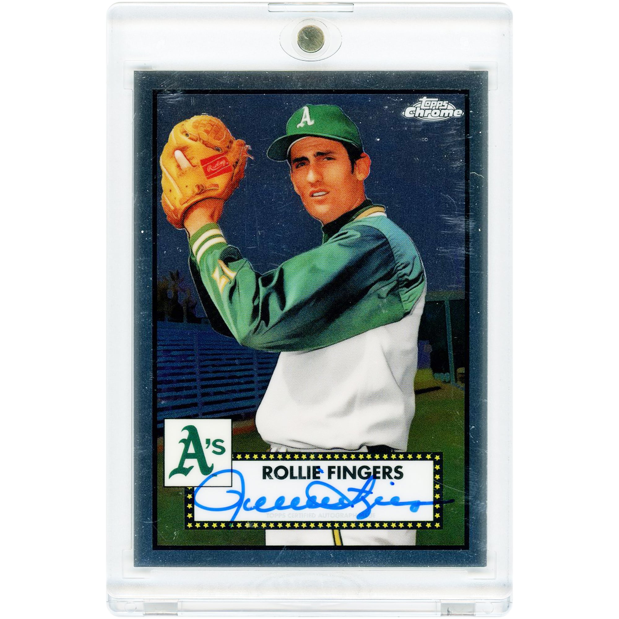 Rollie Fingers Oakland Athletics Autographed 2021 Topps Chrome Platinum Anniversary Edition #PA-RF Card