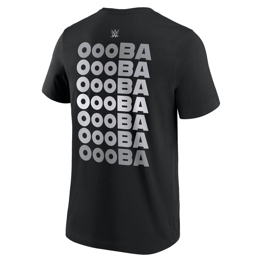 WWE Oba Femi Green Photo Entrance T-Shirt - Black - Mens