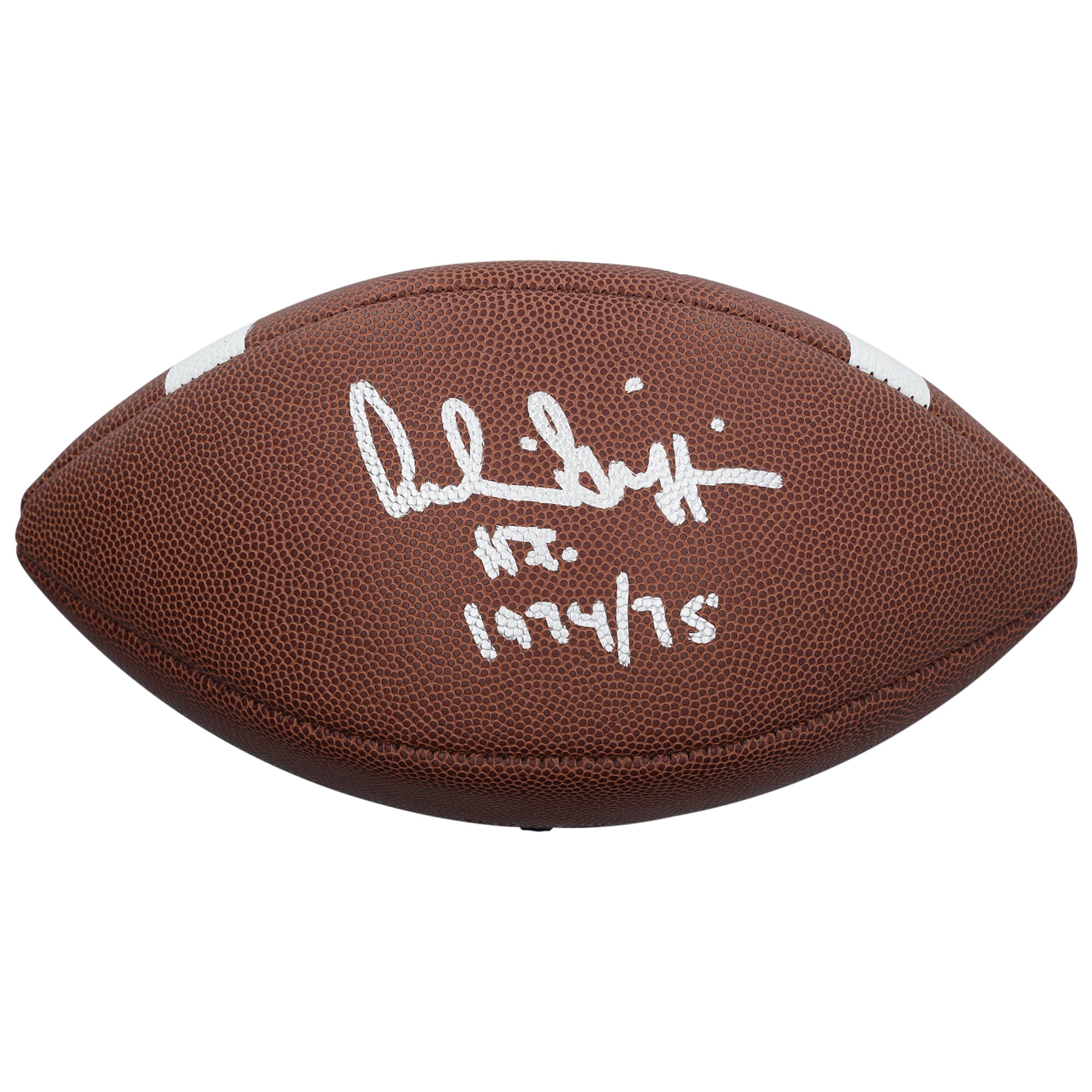 Ballon de football américain réplique Nike autographié par Archie Griffin (Ohio State Buckeyes) avec inscription « HT 74-75 »