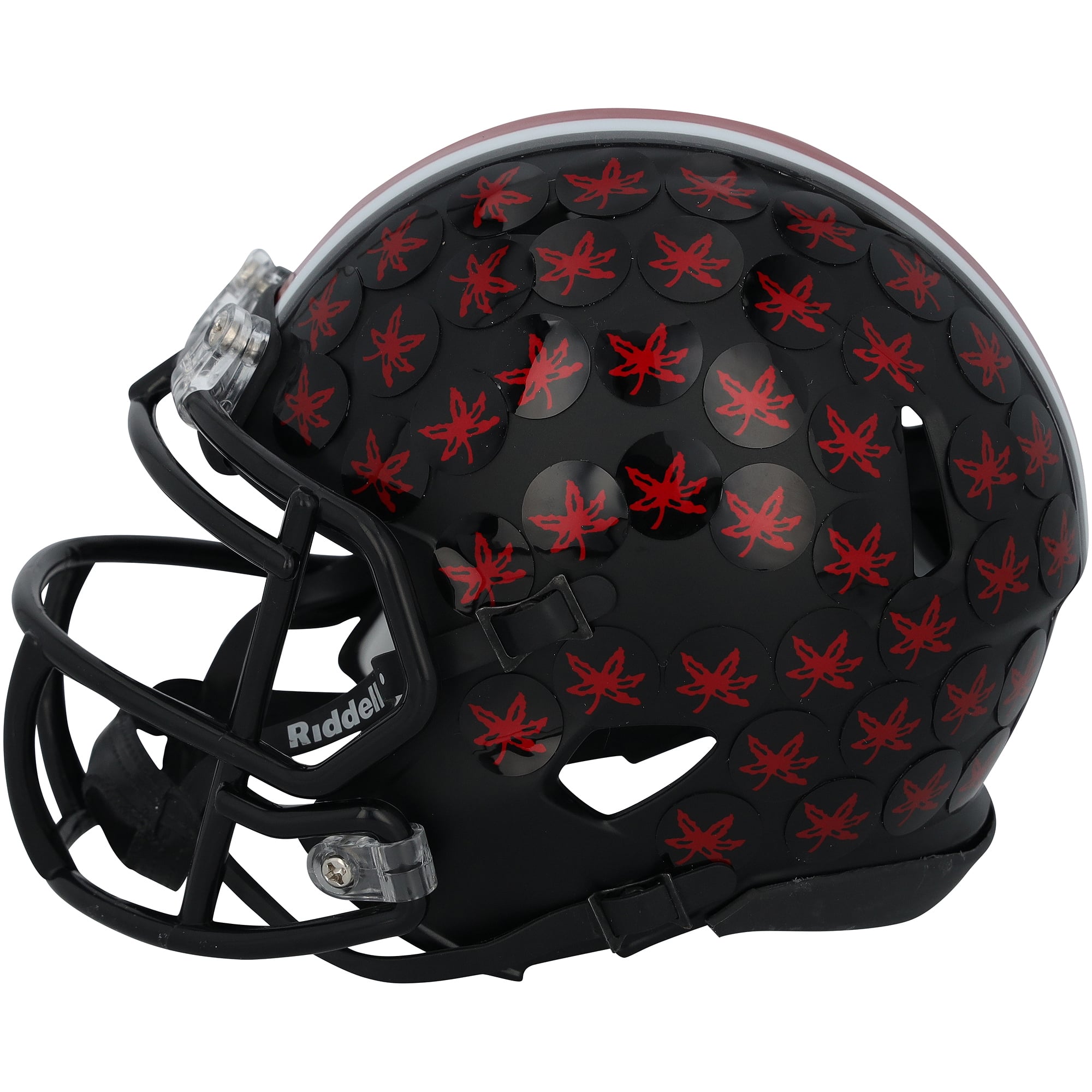 Casque Riddell Speed ​​Mini noir satiné autographié par Archie Griffin (Ohio State Buckeyes) avec inscription « HT 74-75 »
