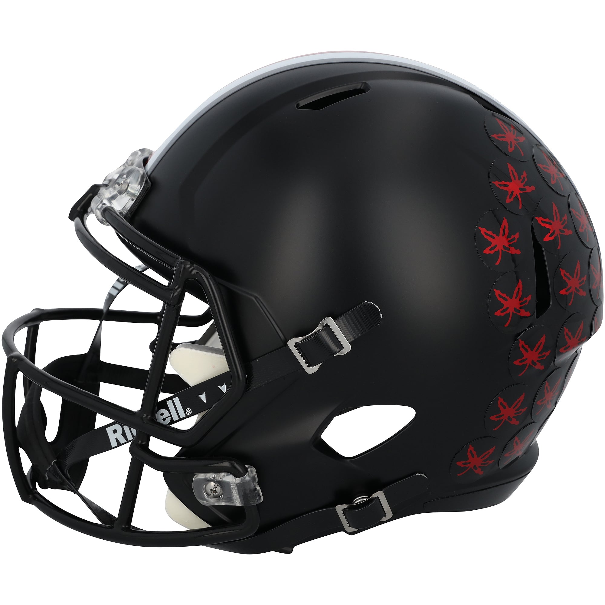 Casque réplique Riddell noir satiné Speed, autographié par Archie Griffin (Ohio State Buckeyes), avec inscription « HT 74-75 ».