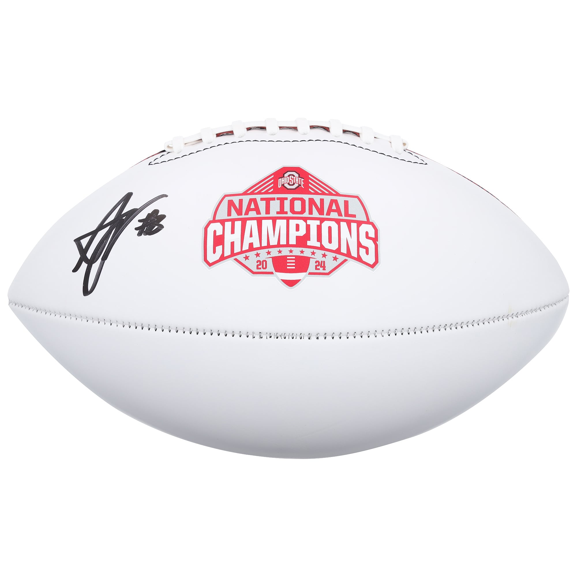 Arvell Reese Ohio State Buckeyes Autographed Baden White Panel Football