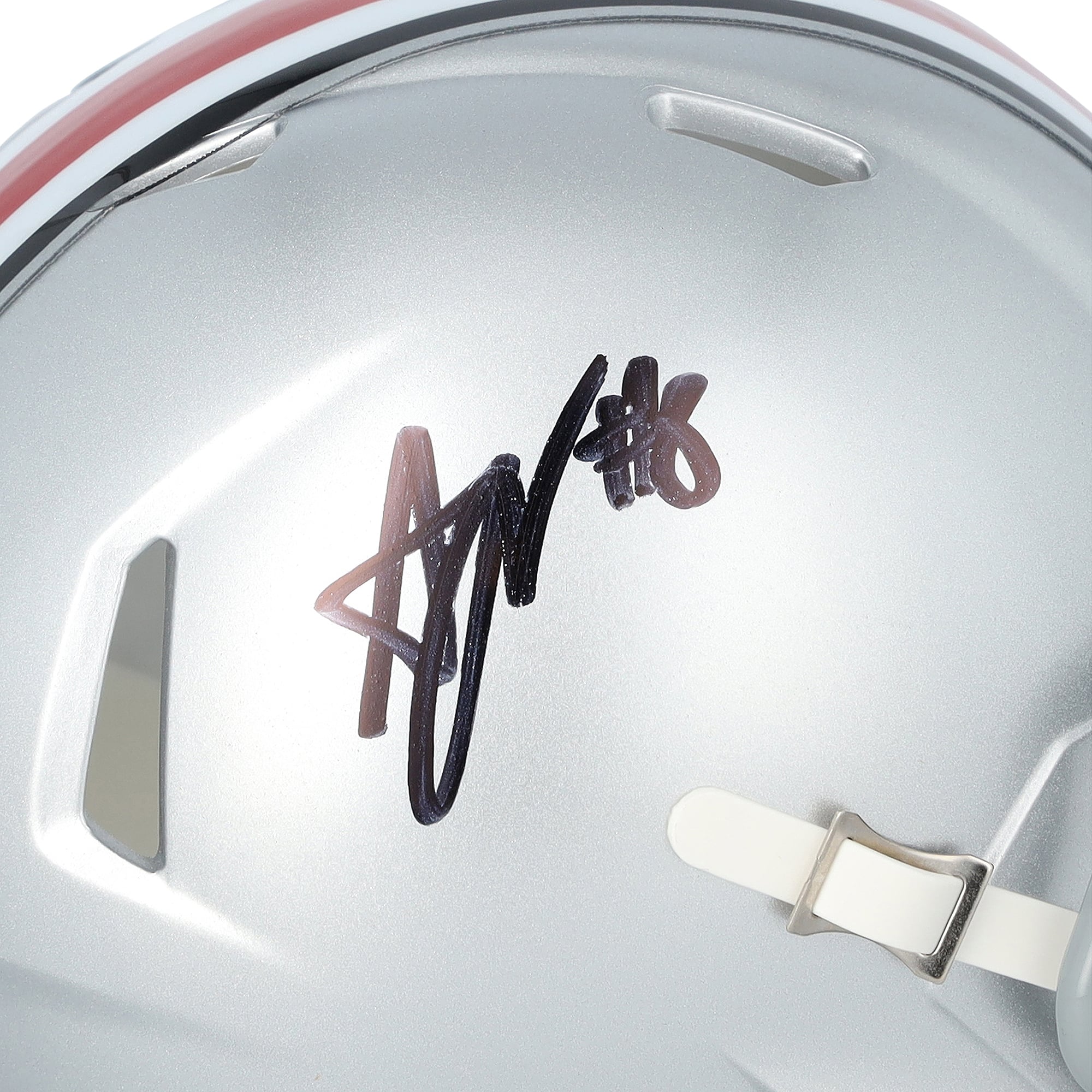 Arvell Reese Ohio State Buckeyes Autographed Riddell Speed Mini Helmet