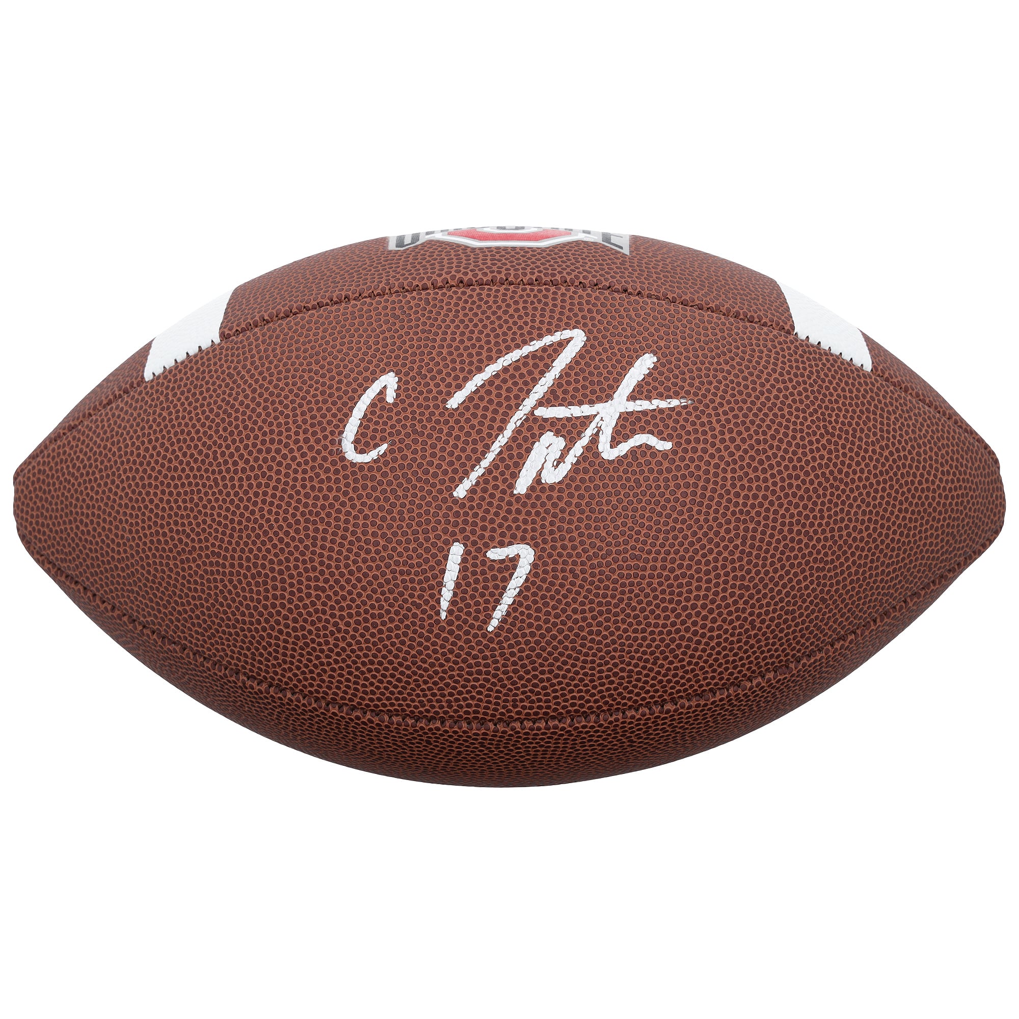 Carnell Tate Ohio State Buckeyes Autographed Nike Replica Football