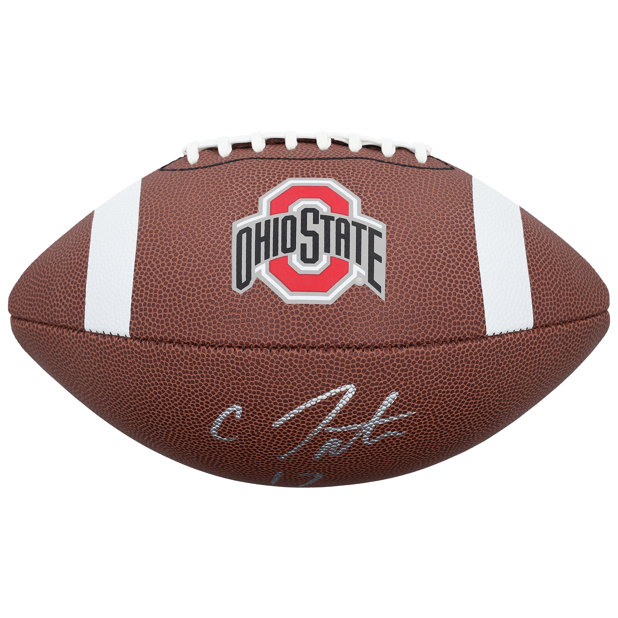 Carnell Tate Ohio State Buckeyes Autographed Nike Replica Football