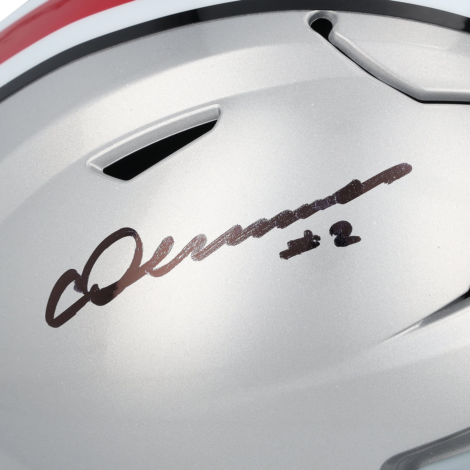 Casque Riddell Speed ​​Flex de taille moyenne autographié par Chris Olave, joueur des Ohio State Buckeyes