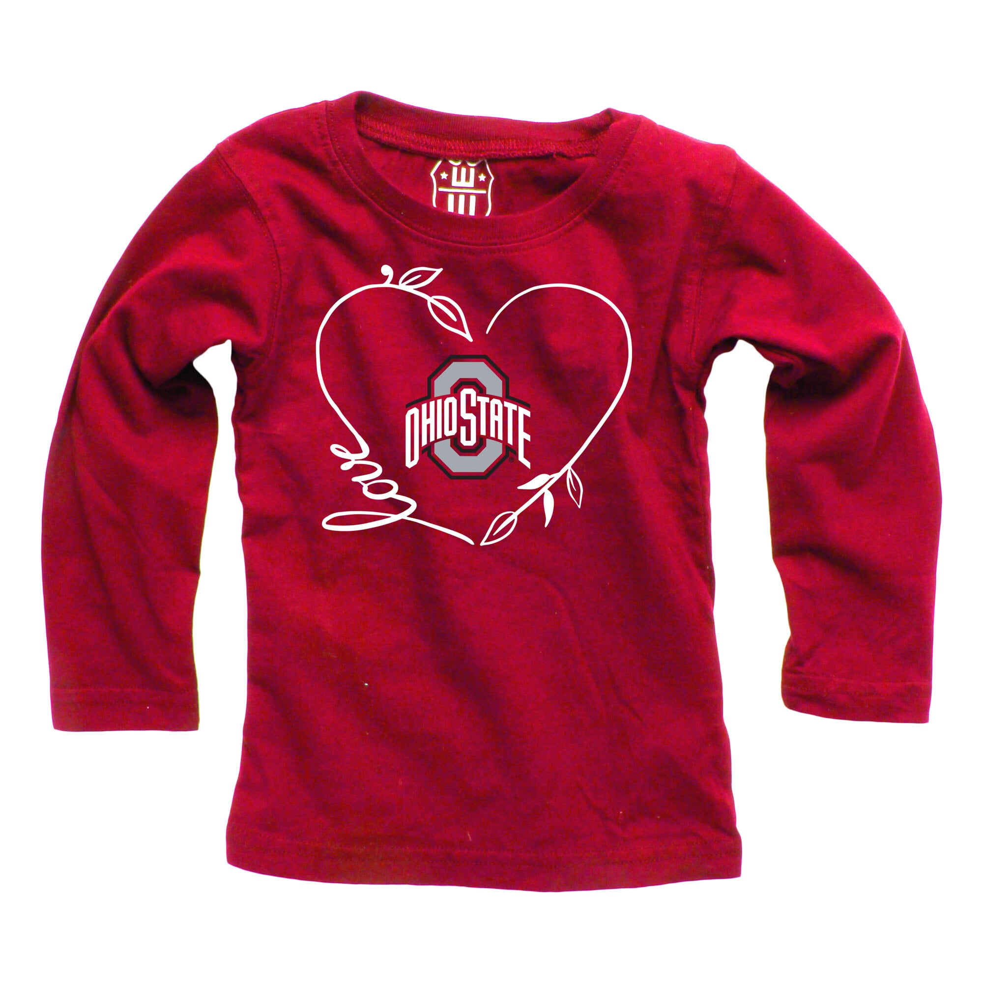 Ensemble haut à manches longues et pantalon Wes & Willy Scarlet Ohio State Buckeyes pour bébé fille