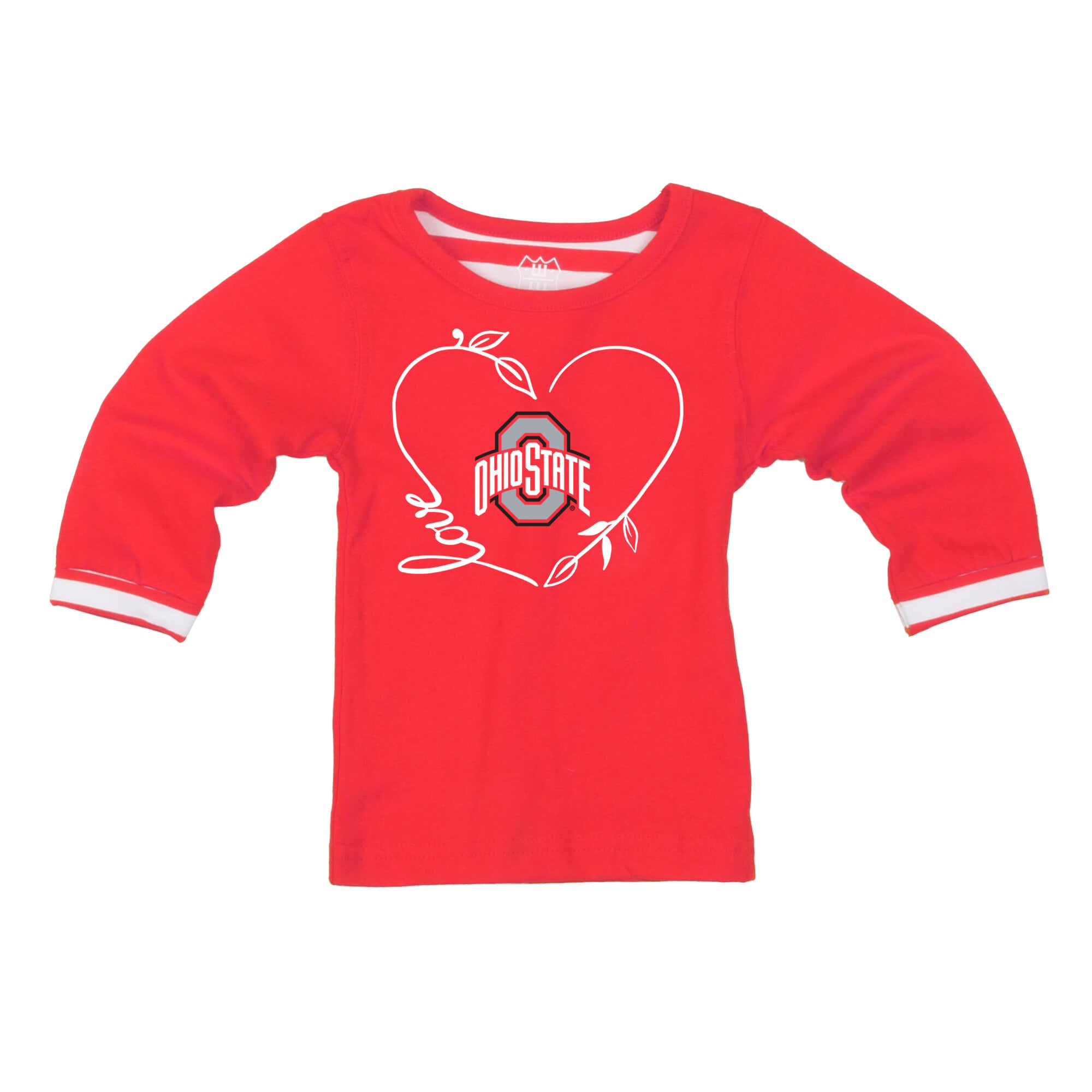 Ensemble 2 pièces pour petites filles Wes & Willy Scarlet Ohio State Buckeyes : haut à manches longues et pantalon