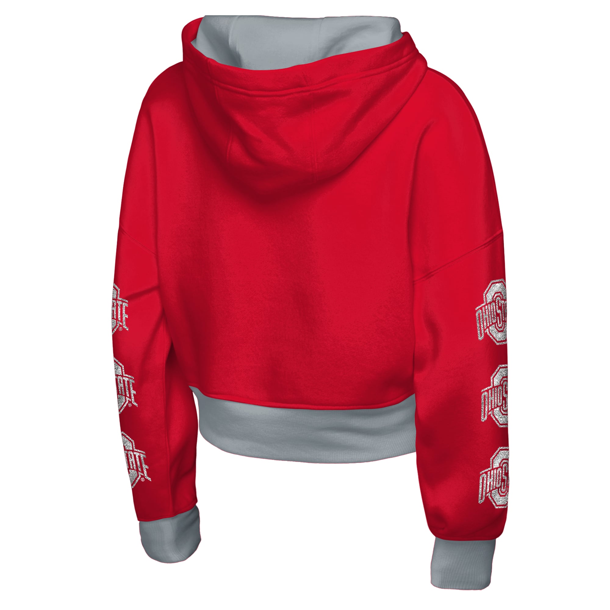 Girls Youth Outerstuff Scarlet Ohio State Buckeyes Fair Catch Poly Fleece Hoodie