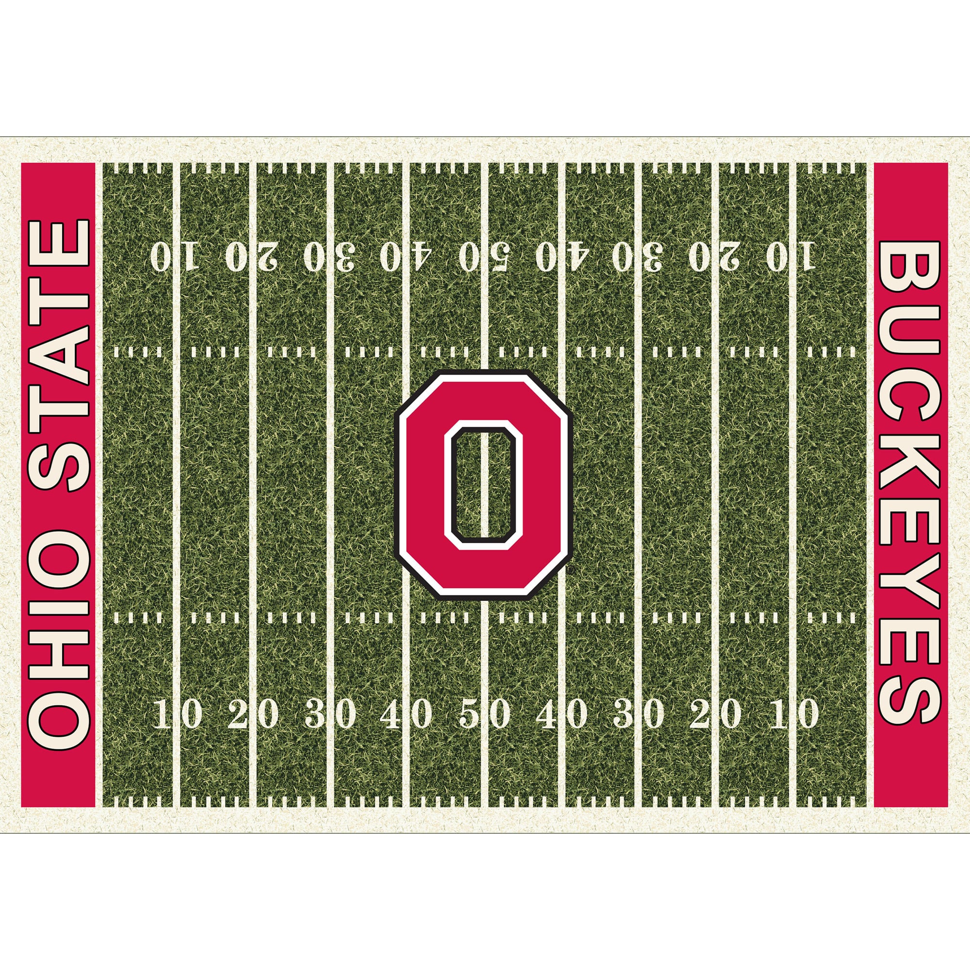 【rug】希少 アメフト OHIO STATE チーム タペストリー ラグ imperial-ohio-state-buckeyes-