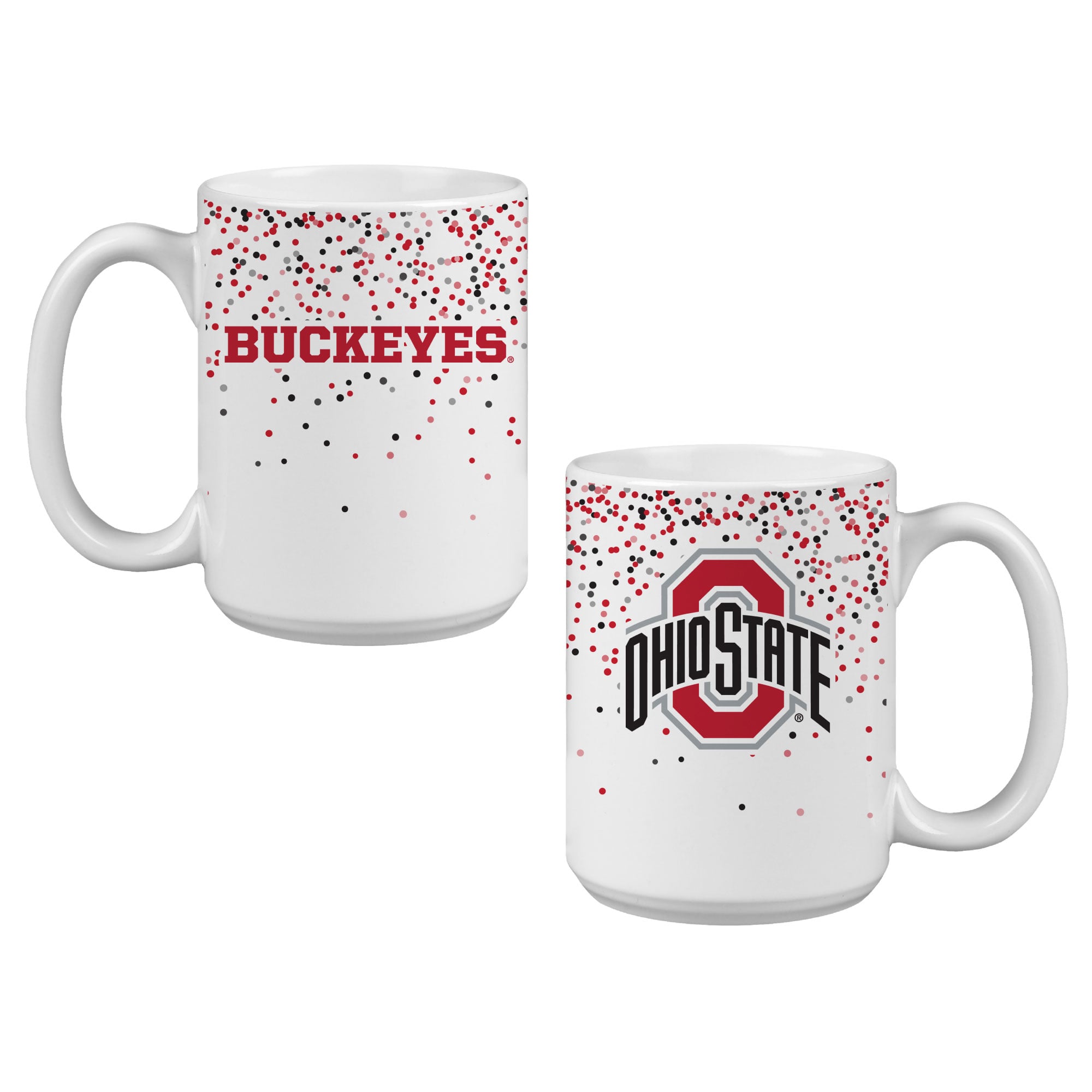 Mug à confettis Indigo Falls Ohio State Buckeyes - Lot de 2
