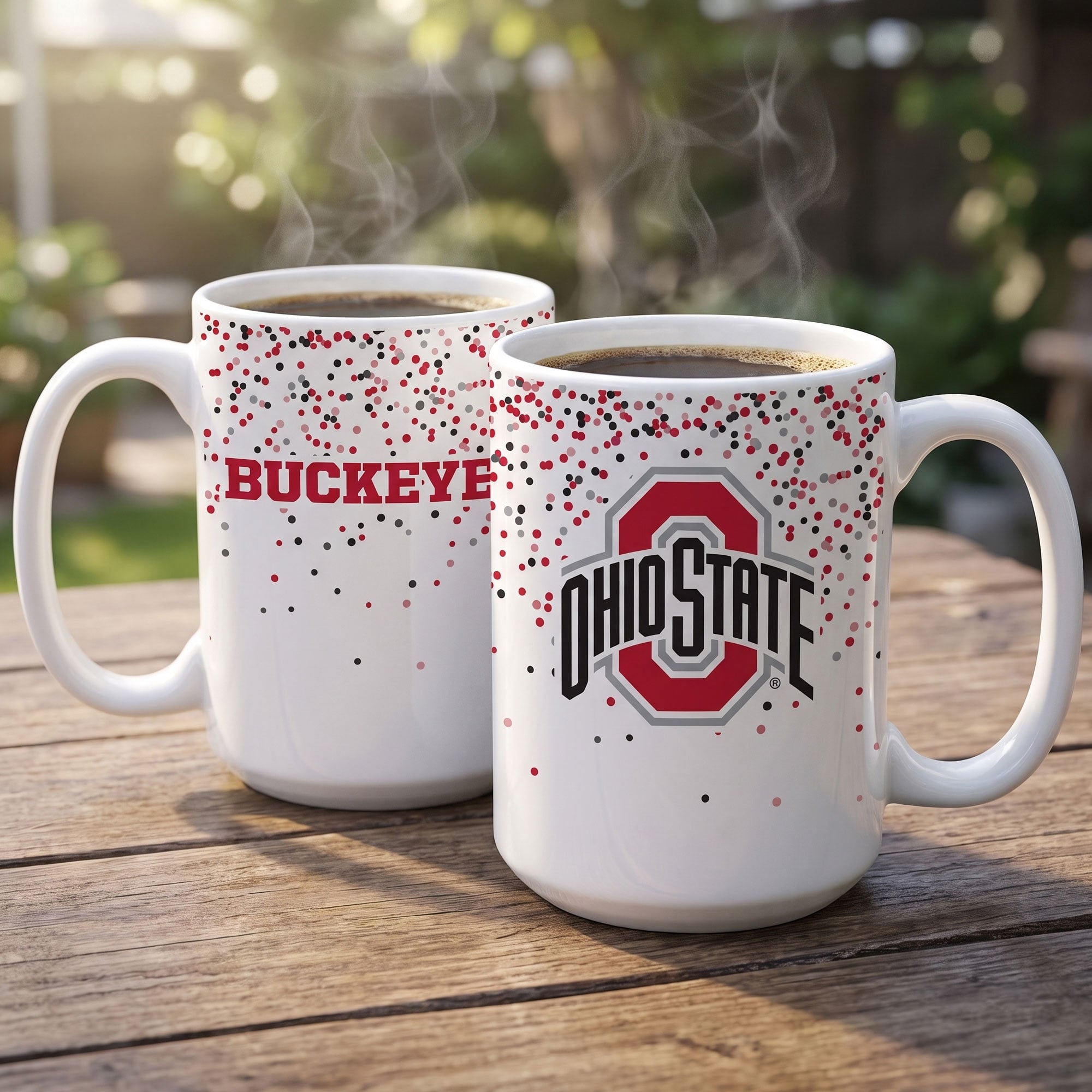 Mug à confettis Indigo Falls Ohio State Buckeyes - Lot de 2