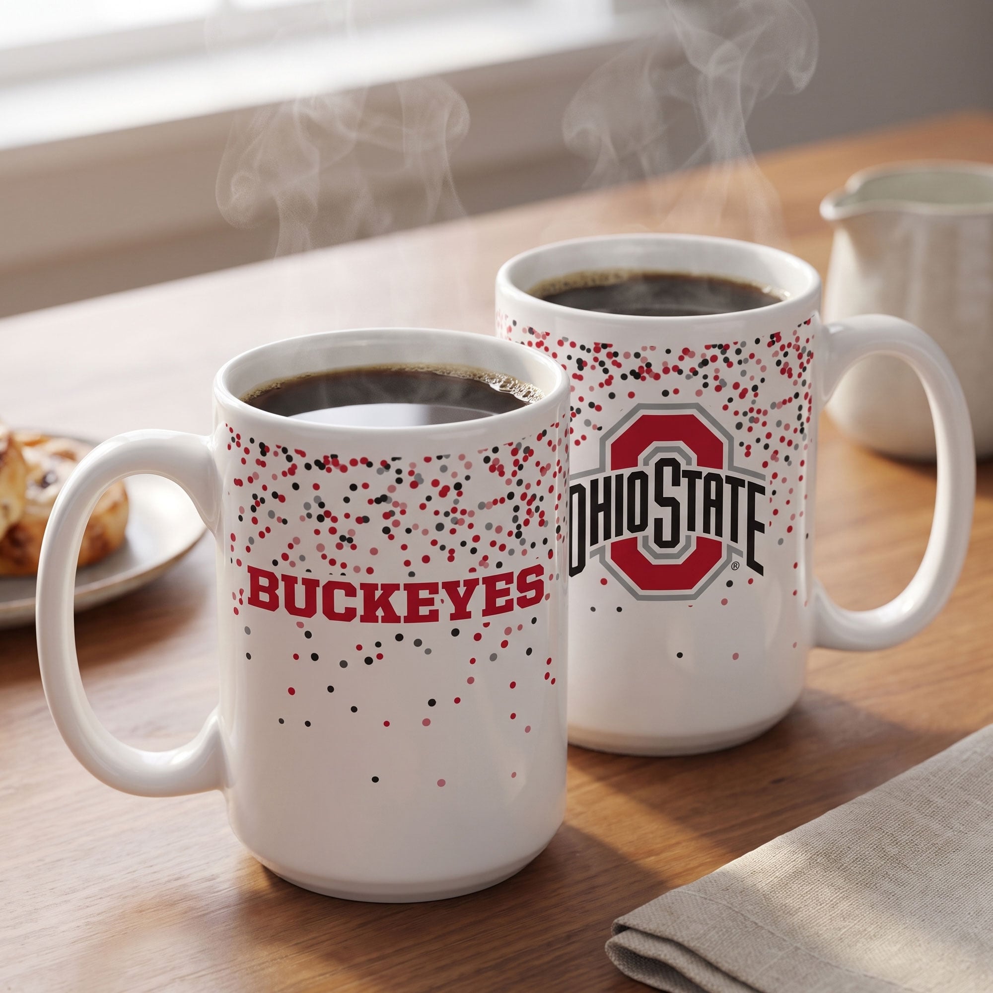 Mug à confettis Indigo Falls Ohio State Buckeyes - Lot de 2