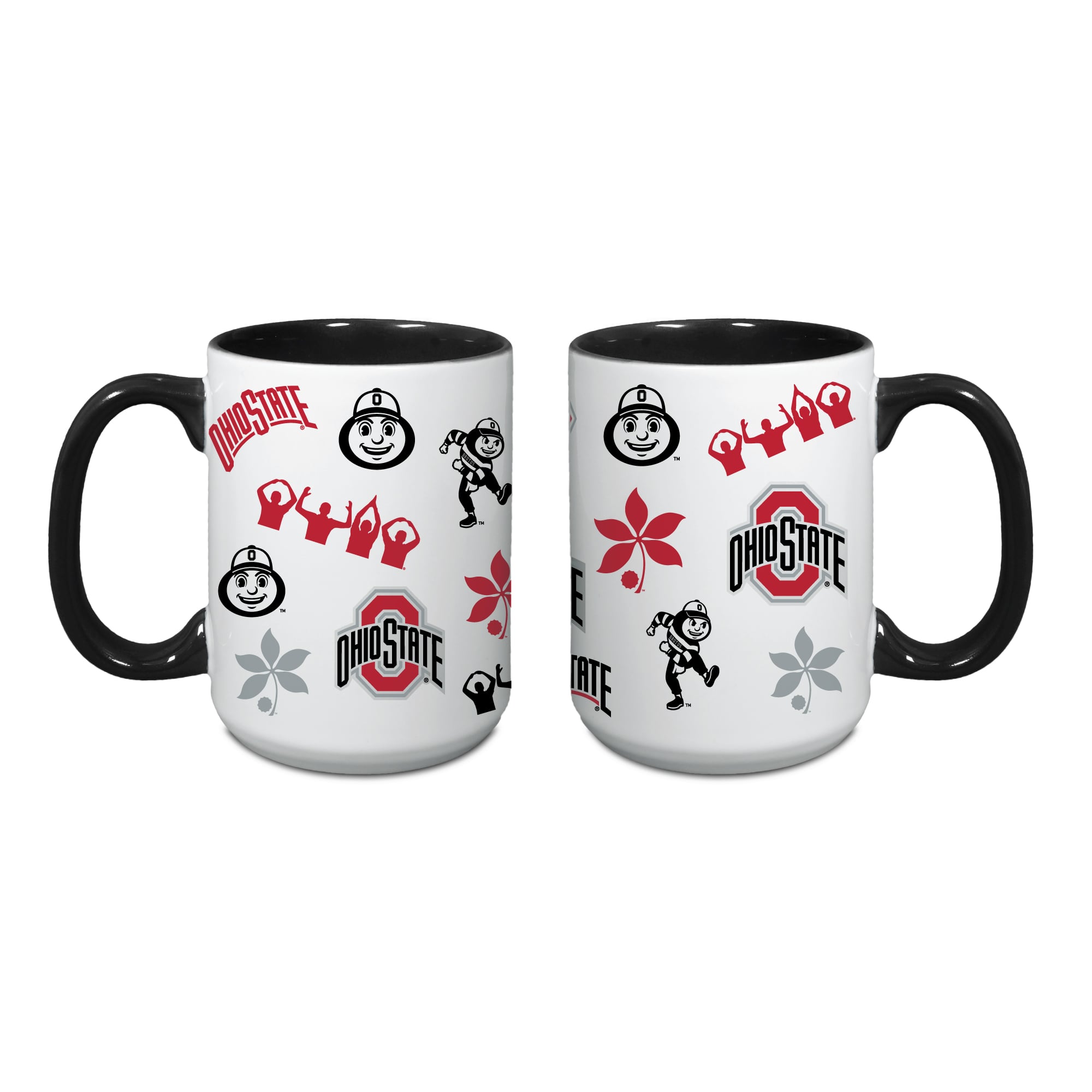 Ensemble de deux tasses vintage Indigo Falls Ohio State Buckeyes Core College Vintage Medley