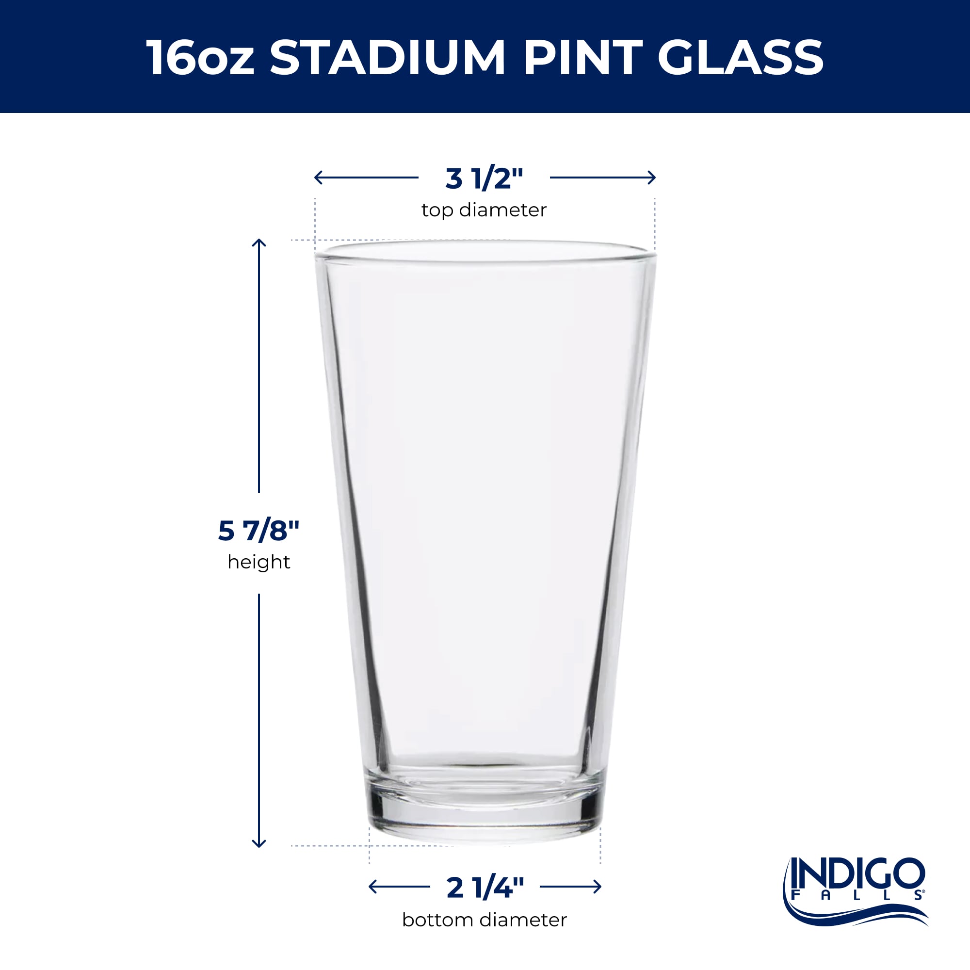 Pack de 2 verres à bière Core Stadium des Ohio State Buckeyes d'Indigo Falls