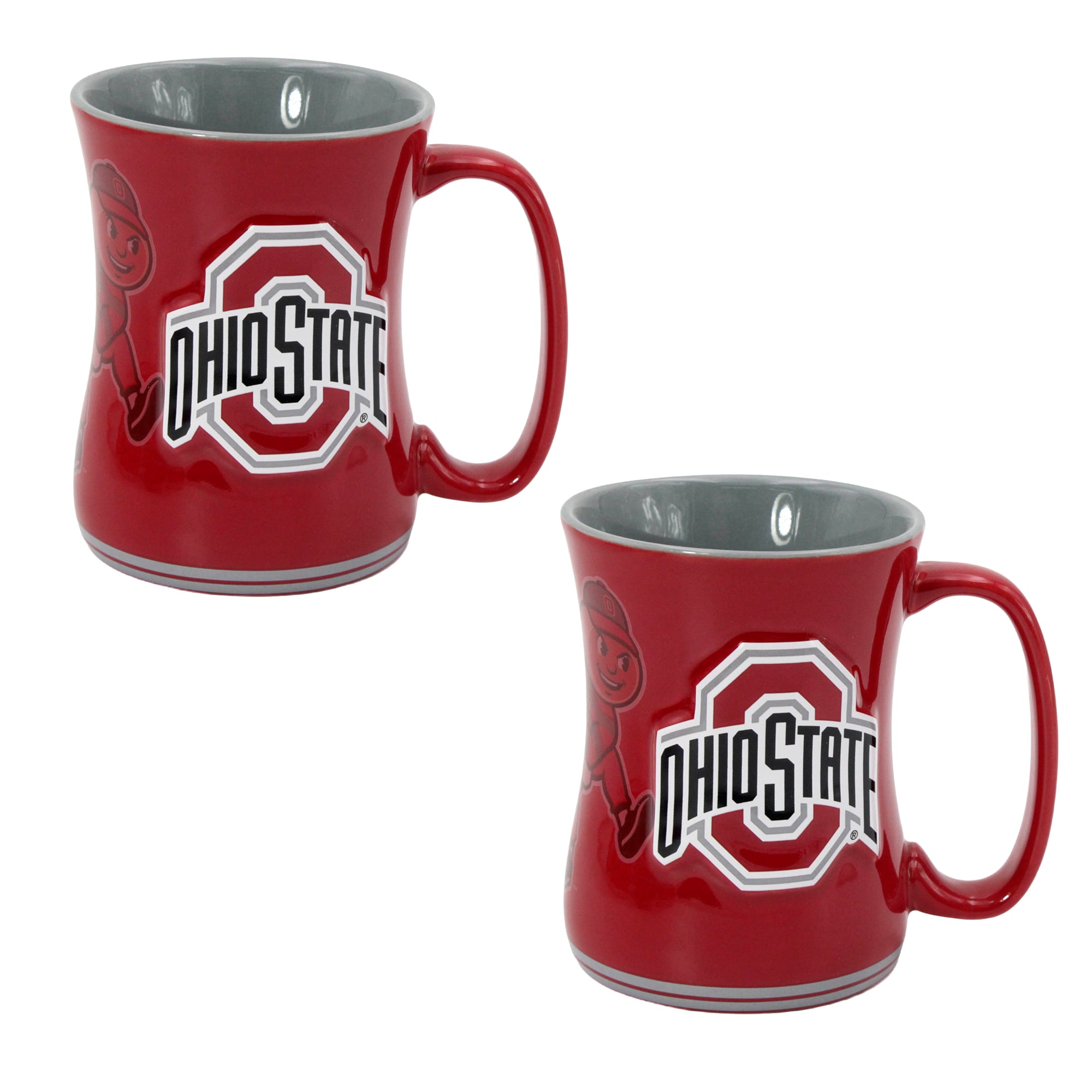 Ensemble de deux tasses de barista Indigo Falls Ohio State Buckeyes de 473 ml (16 oz).