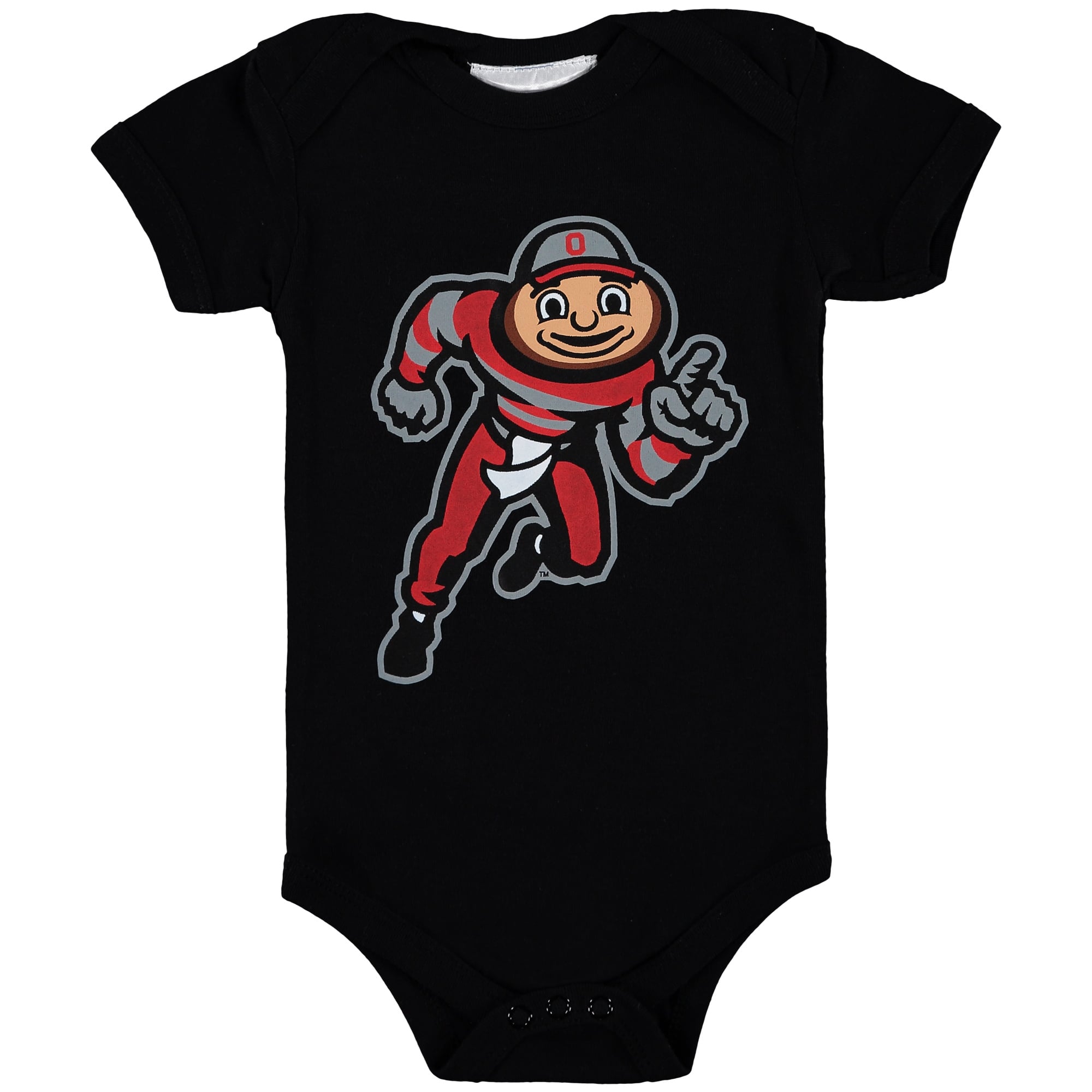 Body bébé Two Feet Ahead rouge écarlate avec grand logo des Ohio State Buckeyes