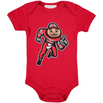 Ohio State Buckeyes Two Feet Ahead Infant Big Logo Bodysuit - Scarlet
