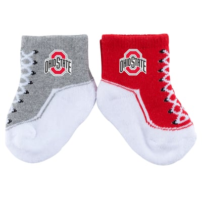 Ohio State Buckeyes ZooZatz Infant Shoe Two-Pack Socks