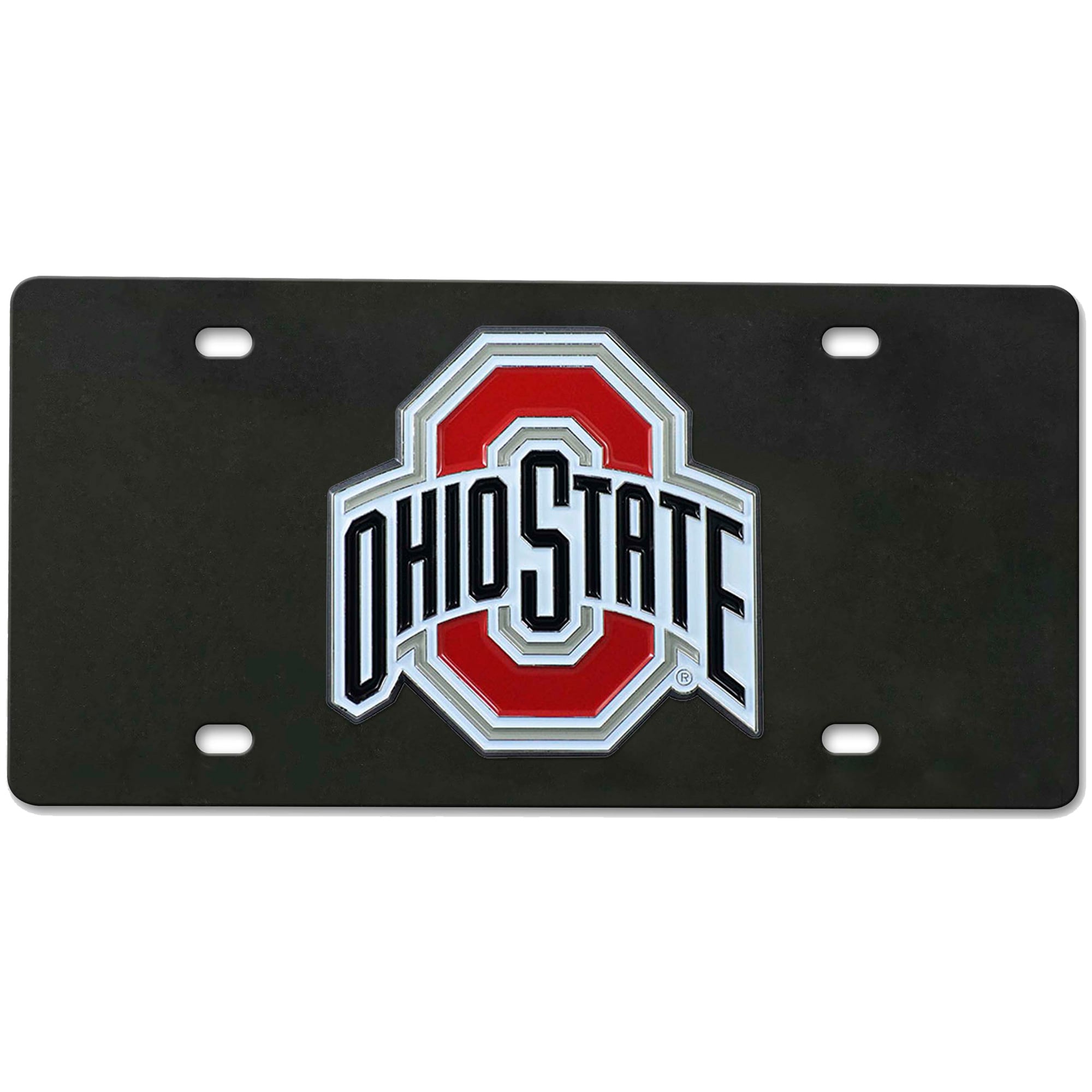 Plaque d'immatriculation moulée sous pression des Ohio State Buckeyes