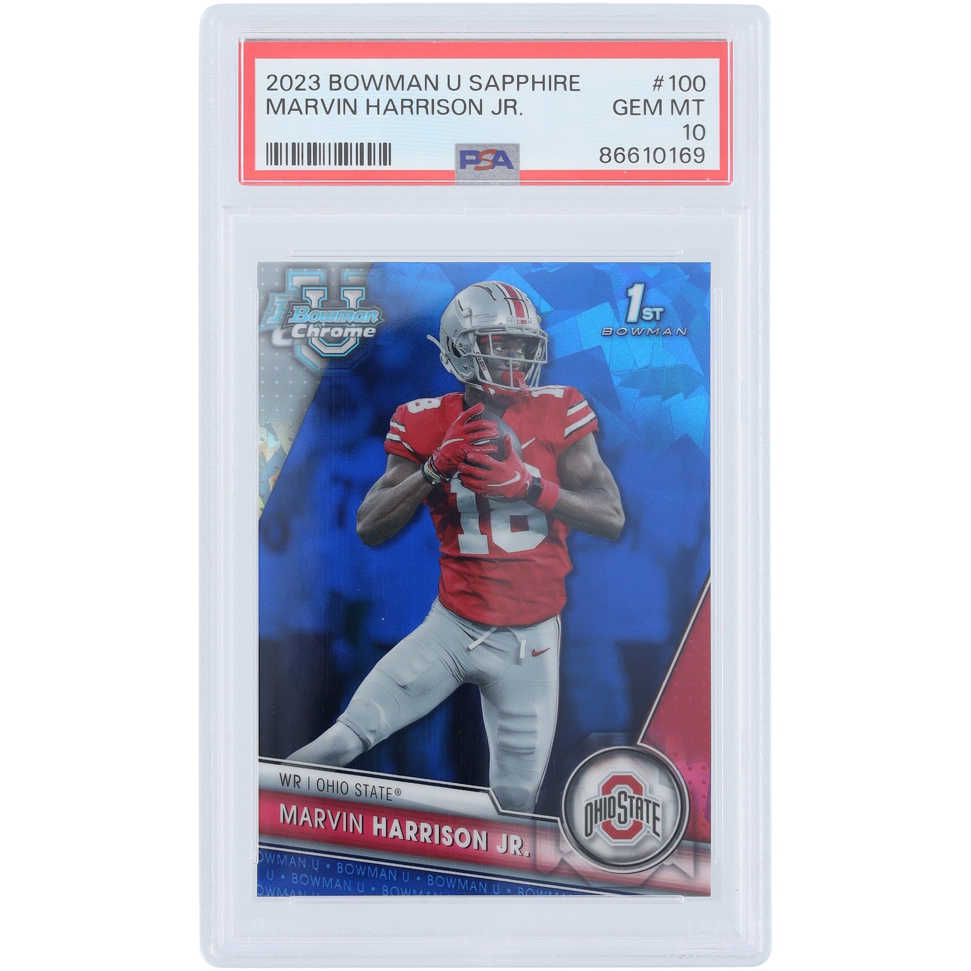 Horizontal Rookie Card Marvin Harrison Jr Rookie Card