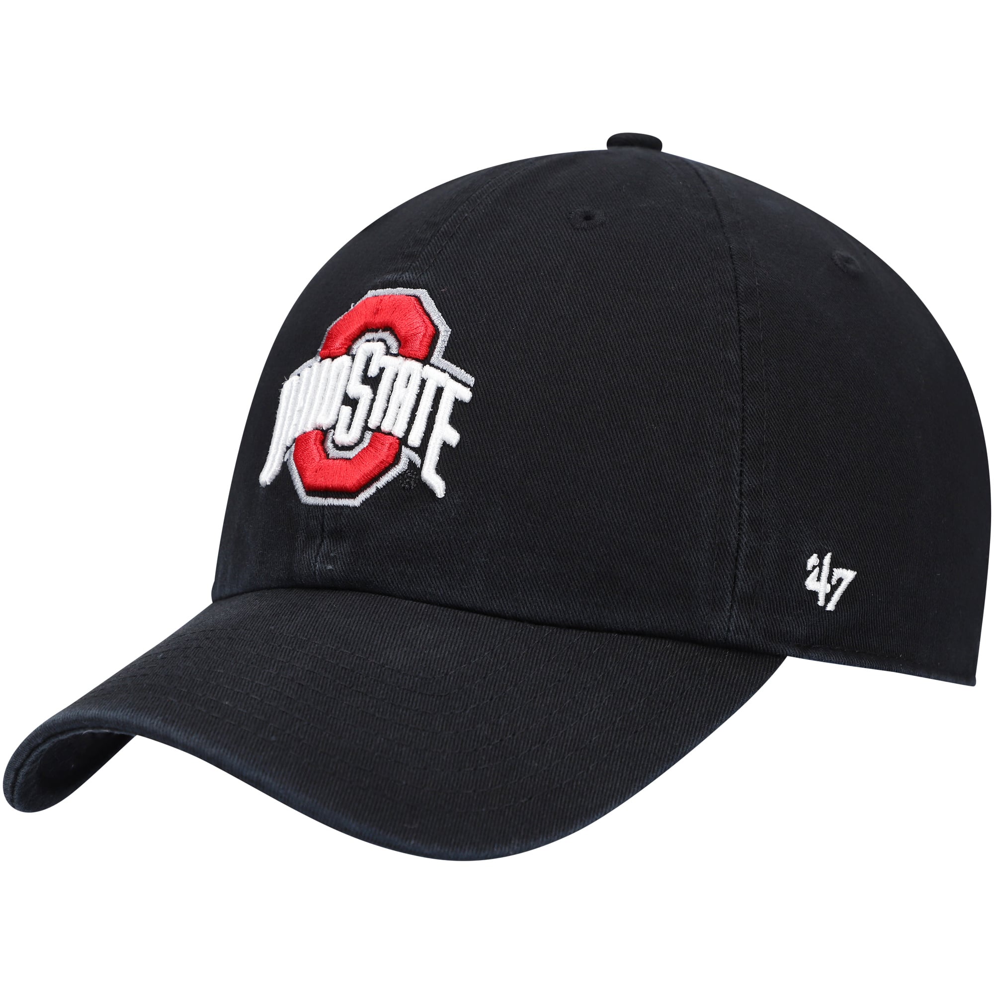 Casquette ajustable noire pour homme Ohio State Buckeyes Clean Up, modèle 47
