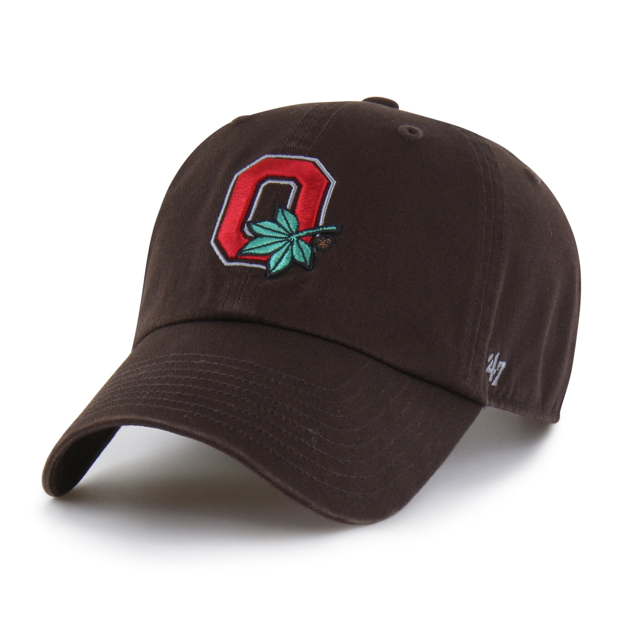 Men's '47  Brown Ohio State Buckeyes Vault Clean Up Adjustable Hat