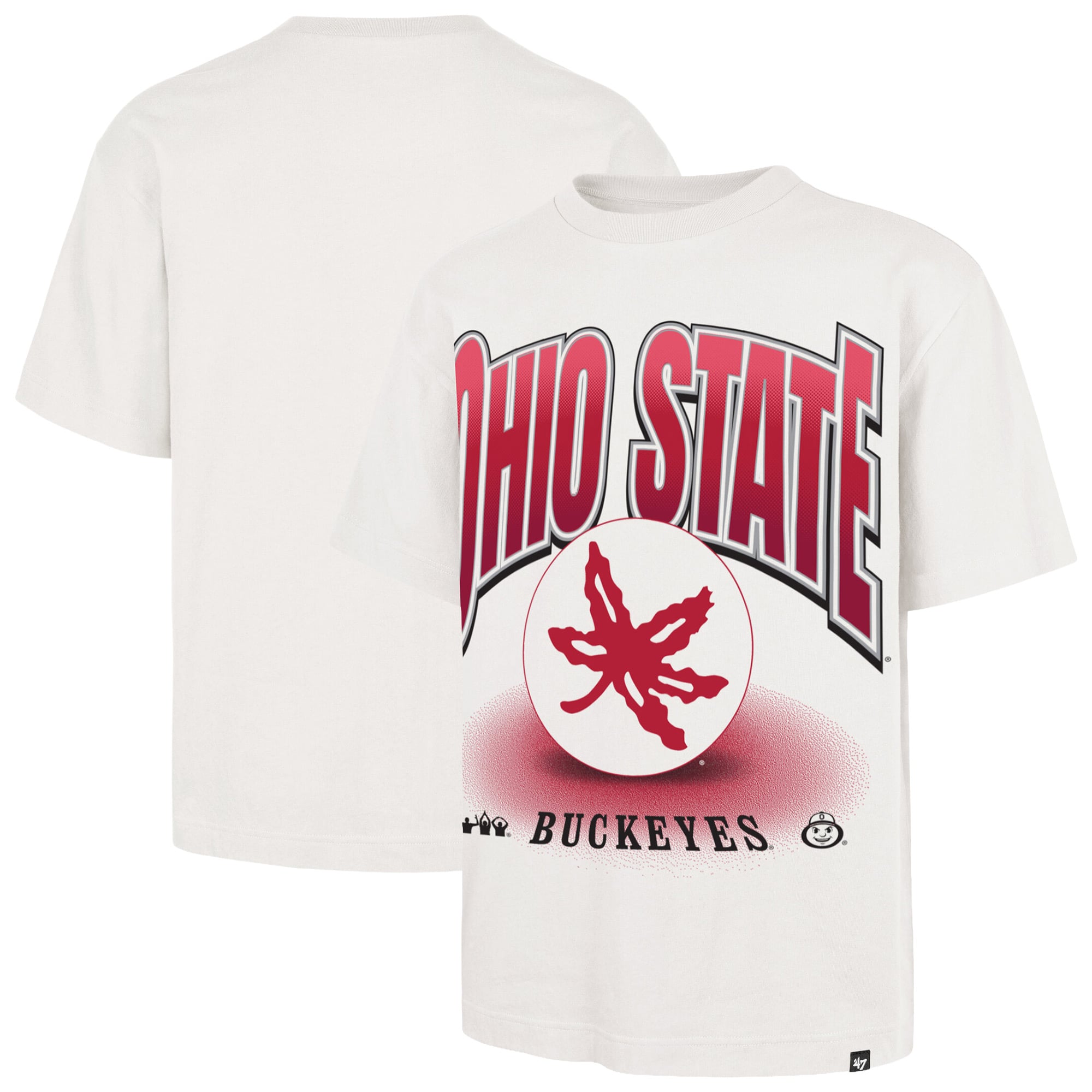 Men's '47 Cream Ohio State Buckeyes Team Flex Foundation T-Shirt
