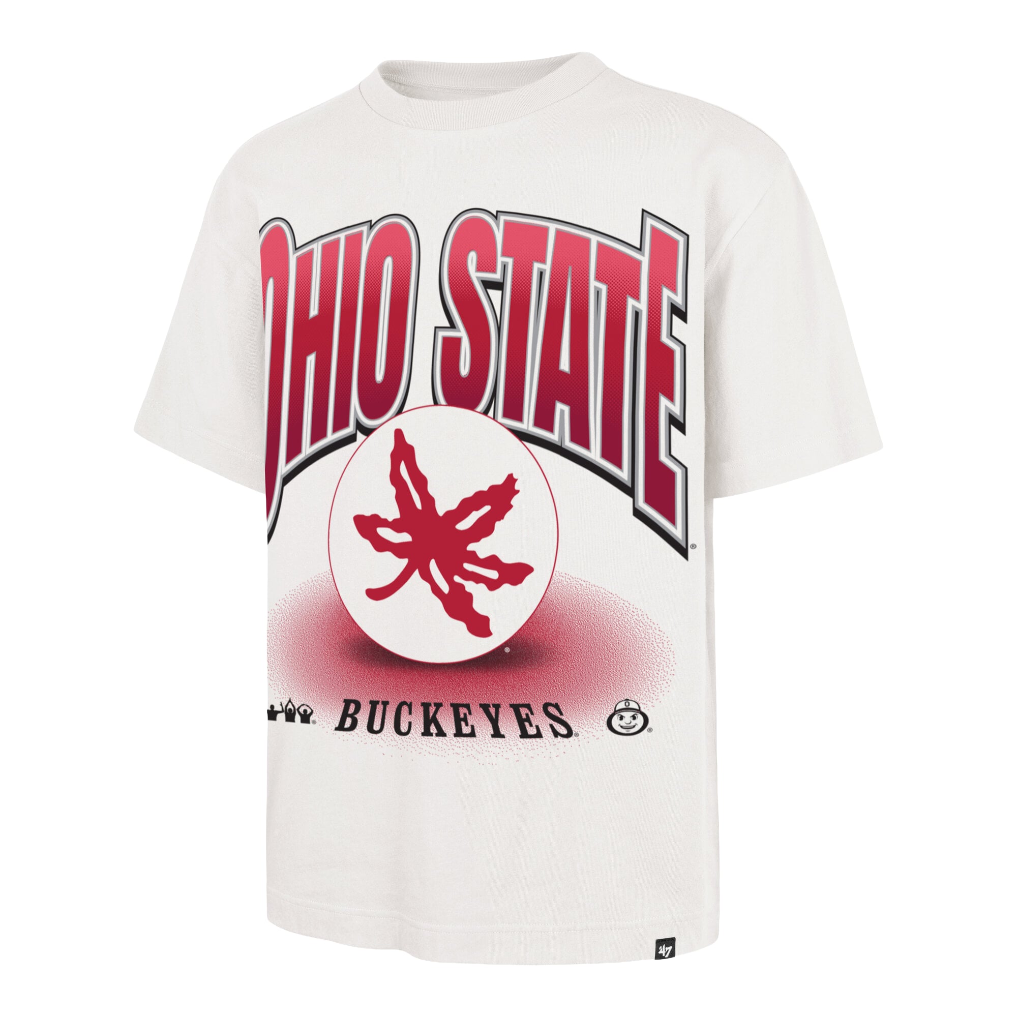 Men's '47 Cream Ohio State Buckeyes Team Flex Foundation T-Shirt