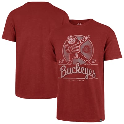  Ohio State Buckeyes '47 Emblem Mark Scrum T-Shirt - Scarlet