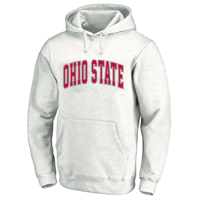  Ohio State Buckeyes Champion Arch Over Tackle Twill Hoodie - Ash