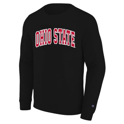  Ohio State Buckeyes Champion Arch Applique Big & Tall Sweatshirt - Black