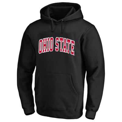 Ohio State Buckeyes Champion Arch Over Tackle Twill Hoodie - Black